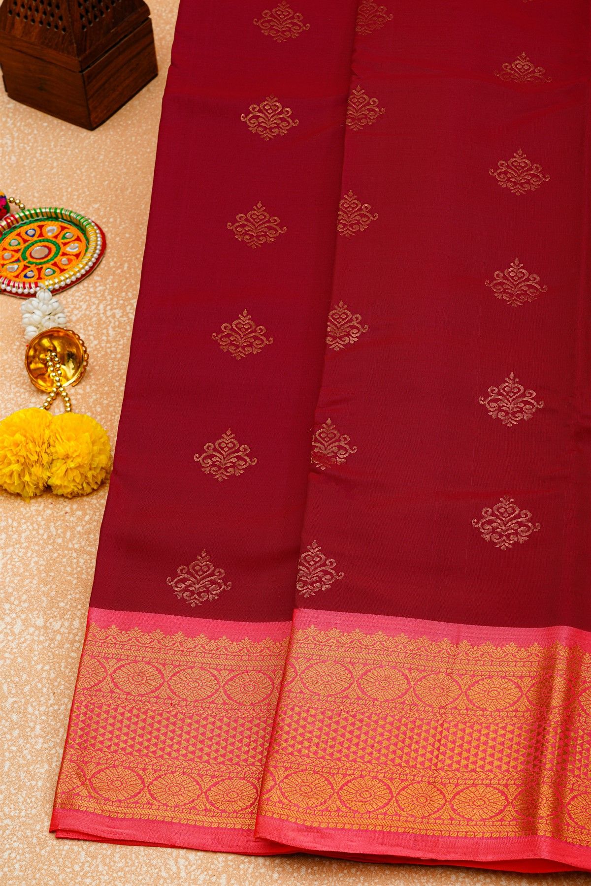 Coimbatore Soft Silk Magenta Saree