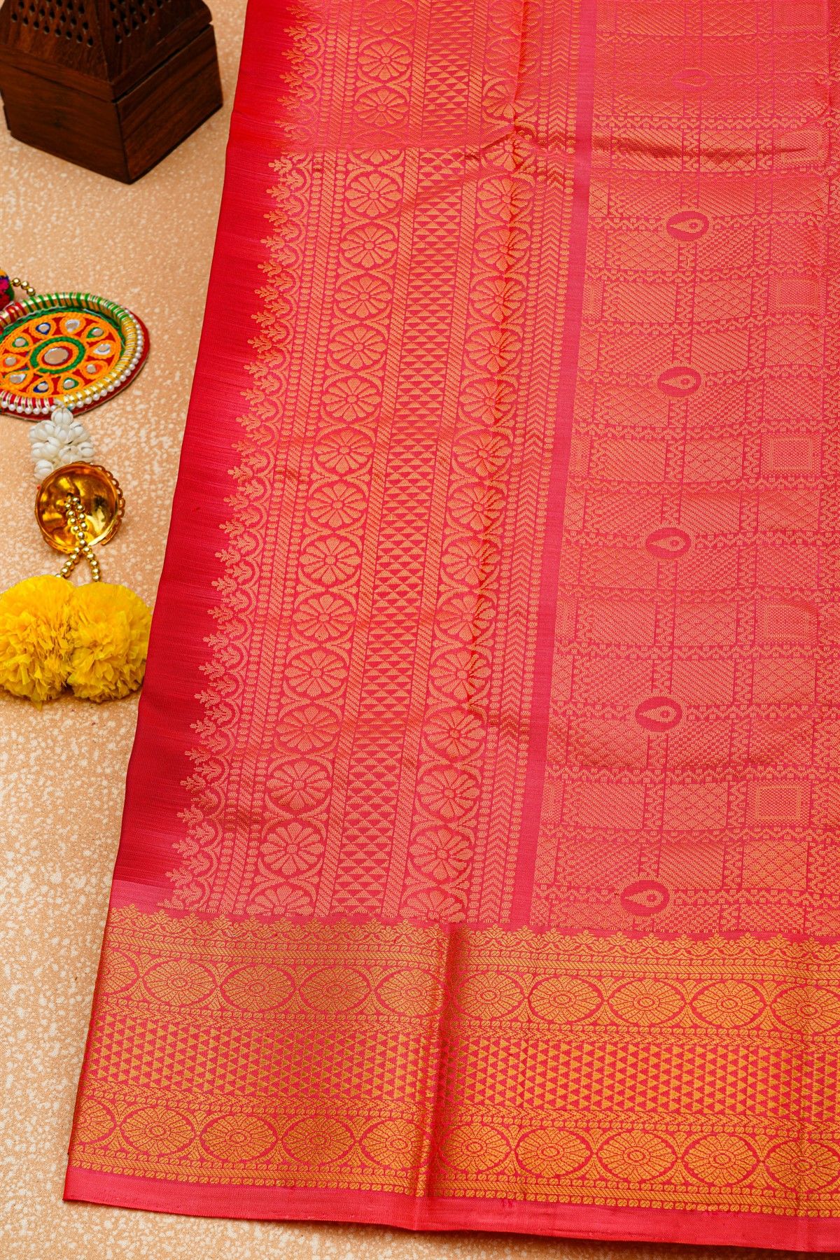 Coimbatore Soft Silk Magenta Saree