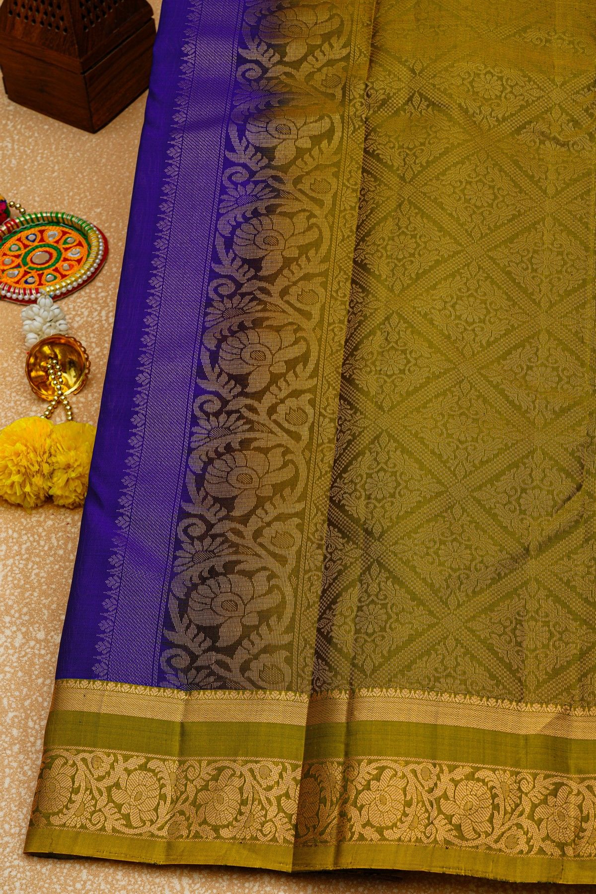 Coimbatore Soft Silk Blue Saree