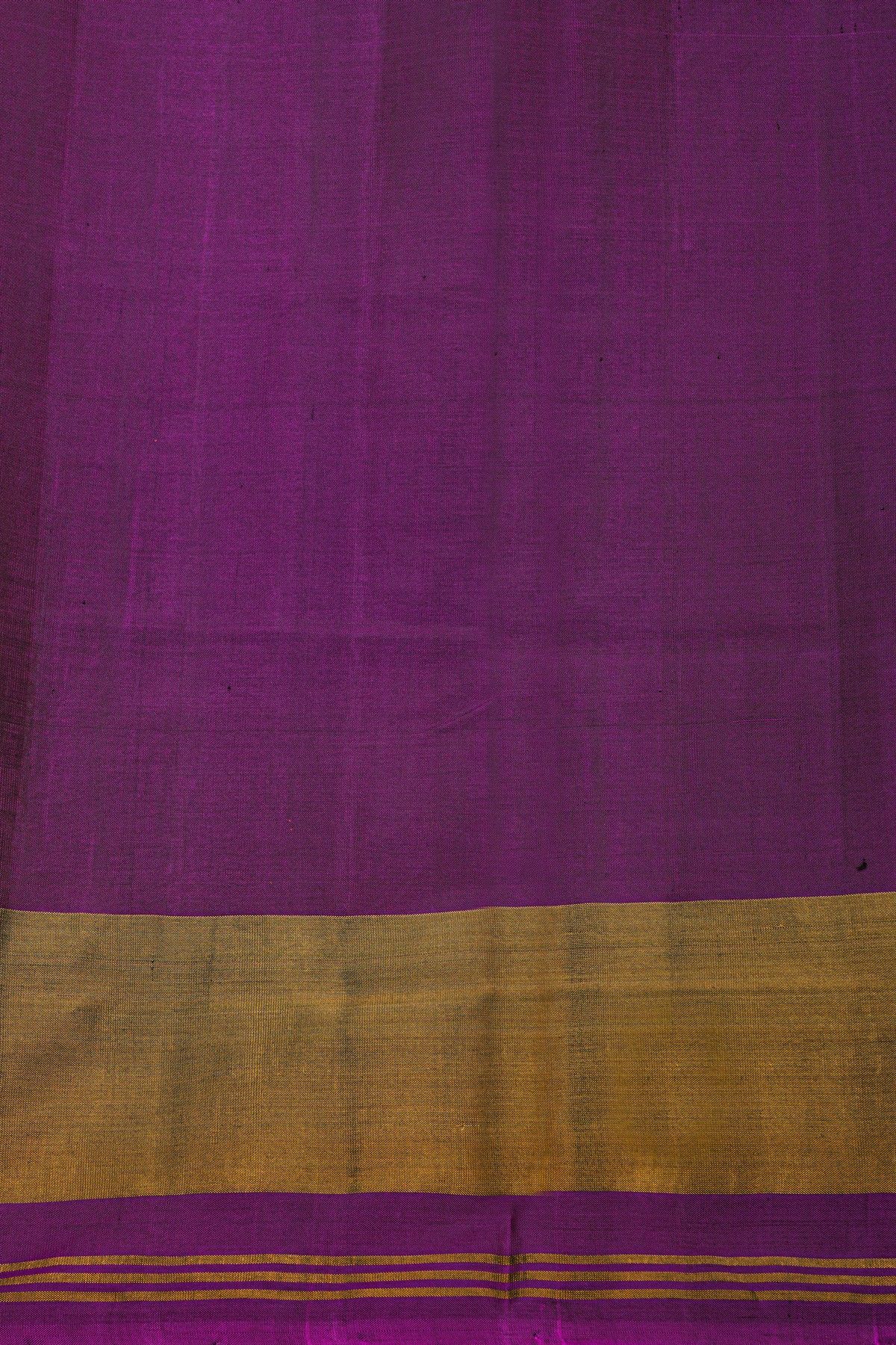 Patola Silk Purple Saree With Florals And Leaves Jaal Border