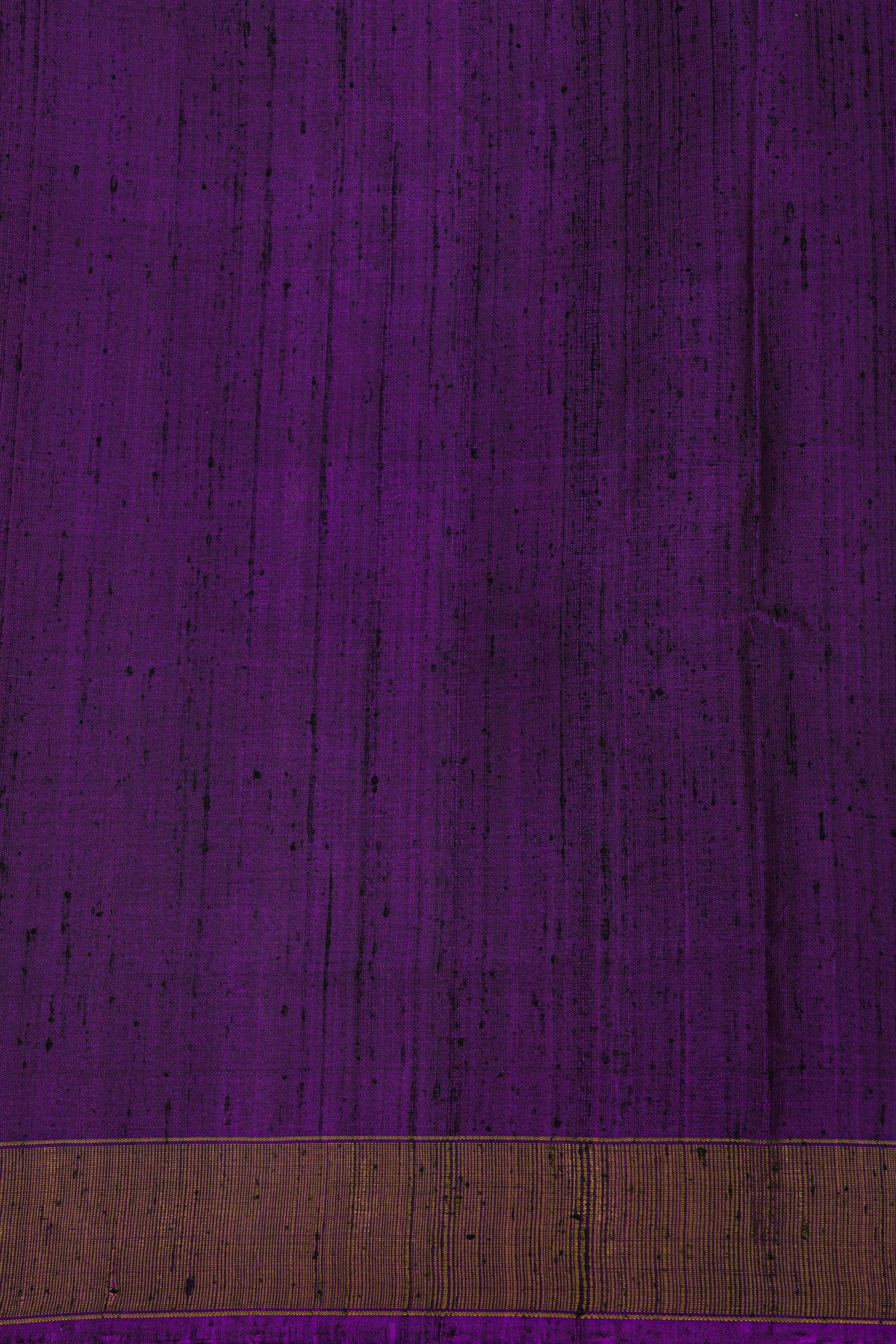Patola Silk Purple Saree With Florals And Leaves Jaal Body