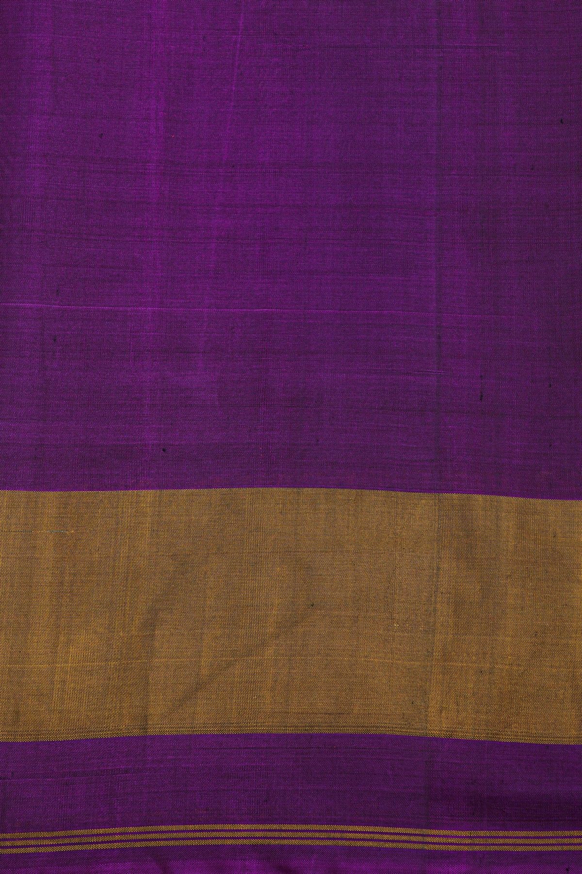 Patola Silk Violet Saree With Florals And Elephants Body