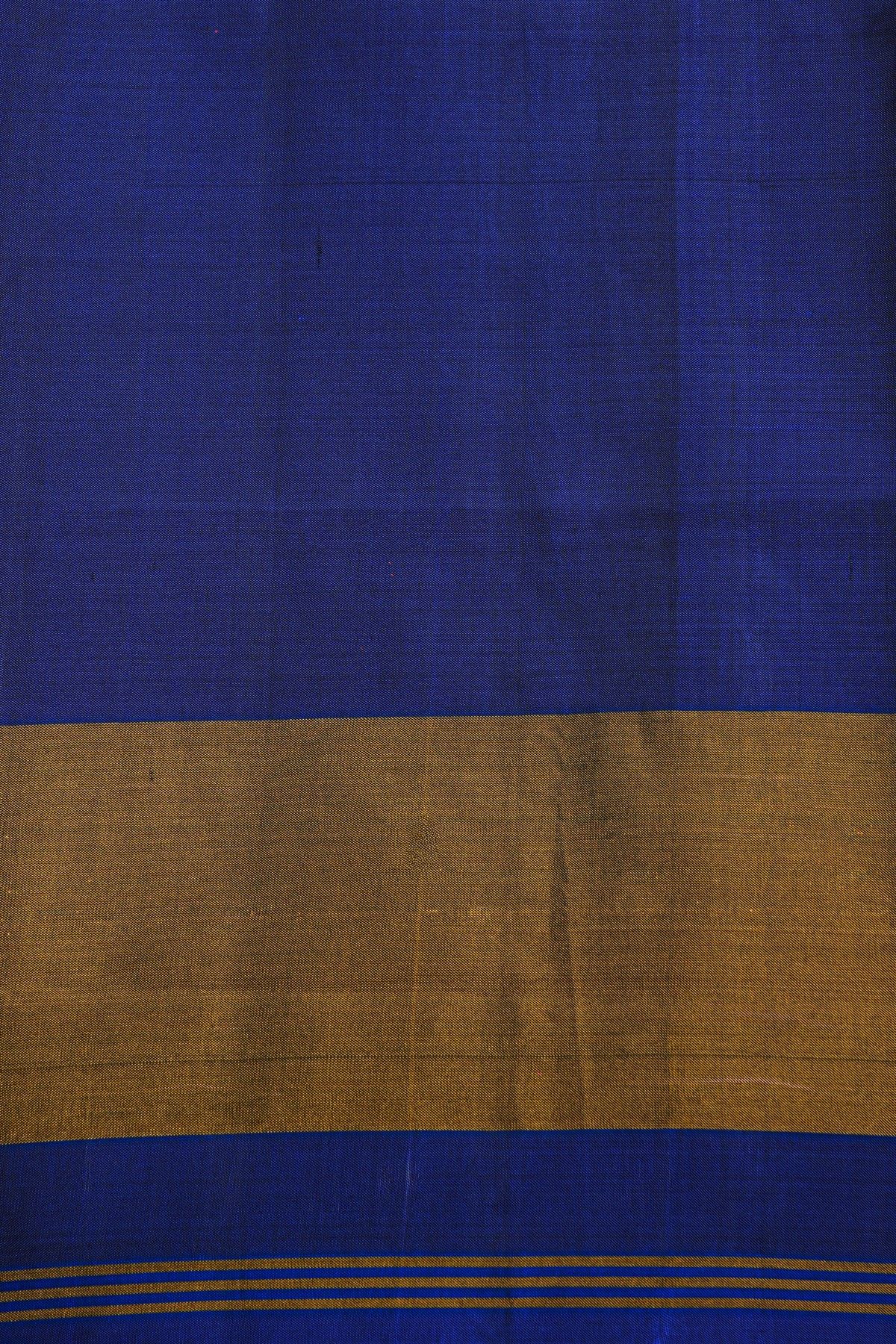 Patola Silk Royal Blue Saree With Florals And Elephants Body