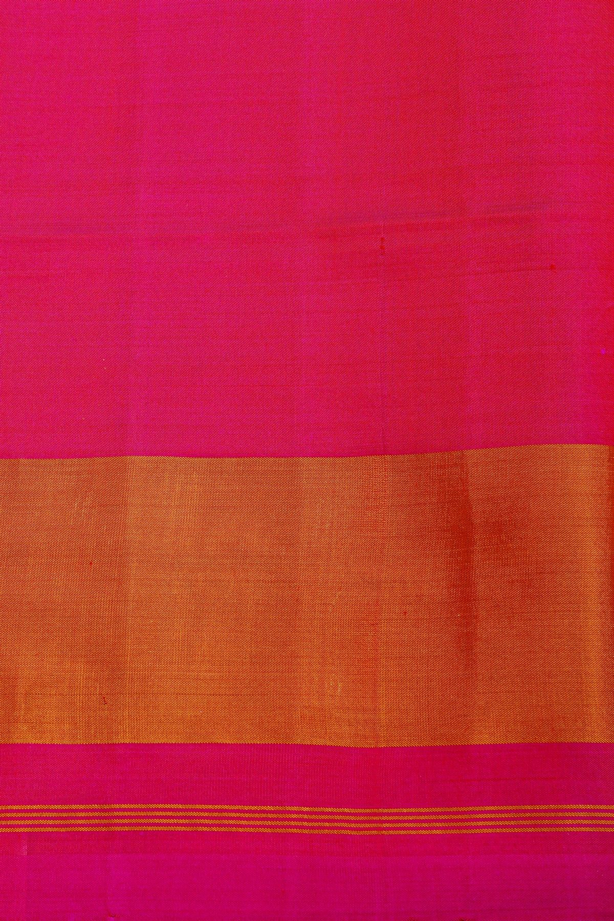 Patola Silk Pink Saree With Floral Buttis In Cross Checks Body