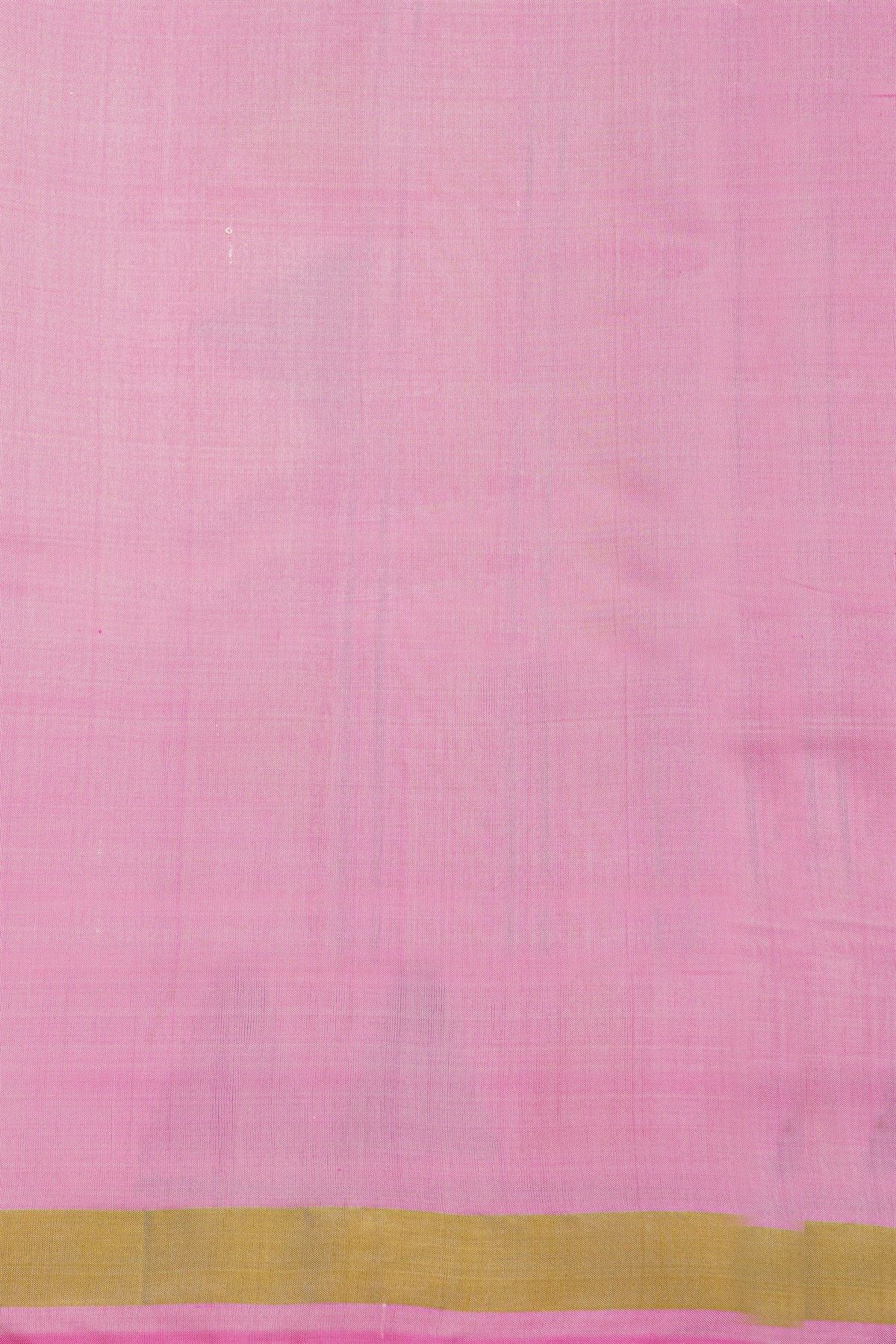Patola Silk Pink Saree With Cross Checks Body