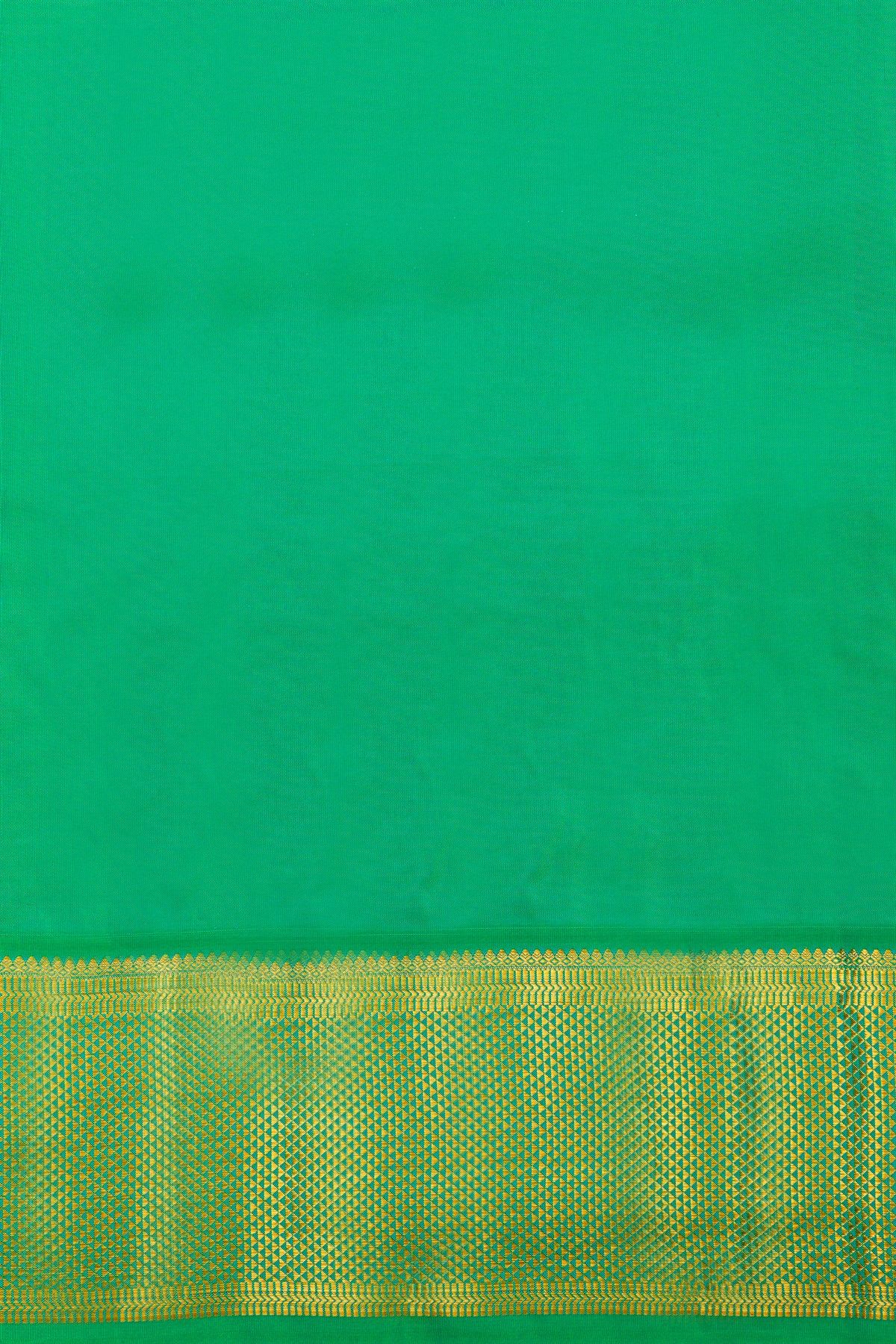 Kancheepuram Silk Rani Pink Saree With Thread Embroidery Work Body