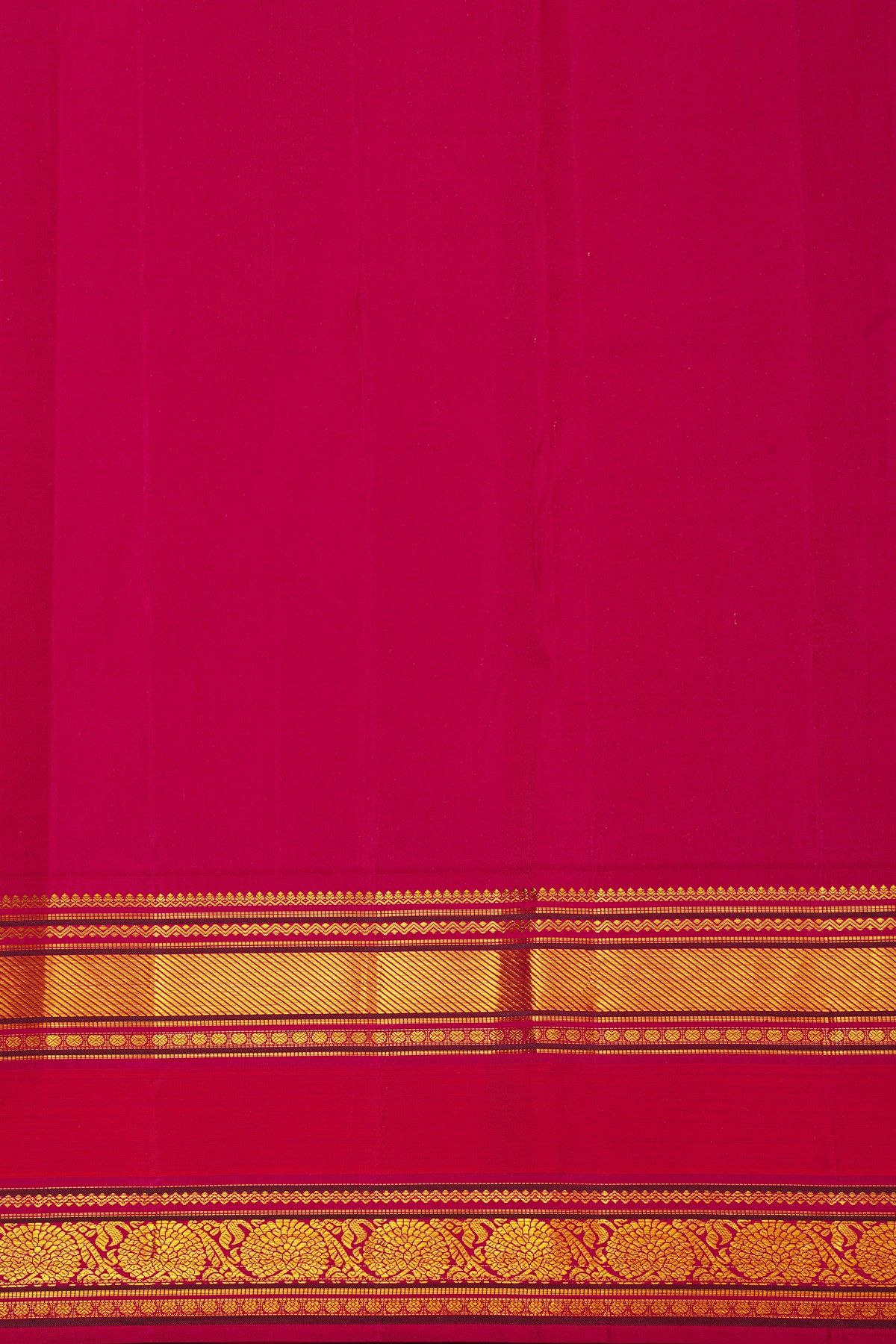Kancheepuram Silk Bottle Green Saree With Vintage Zari Checks And Thread Embroidery Work