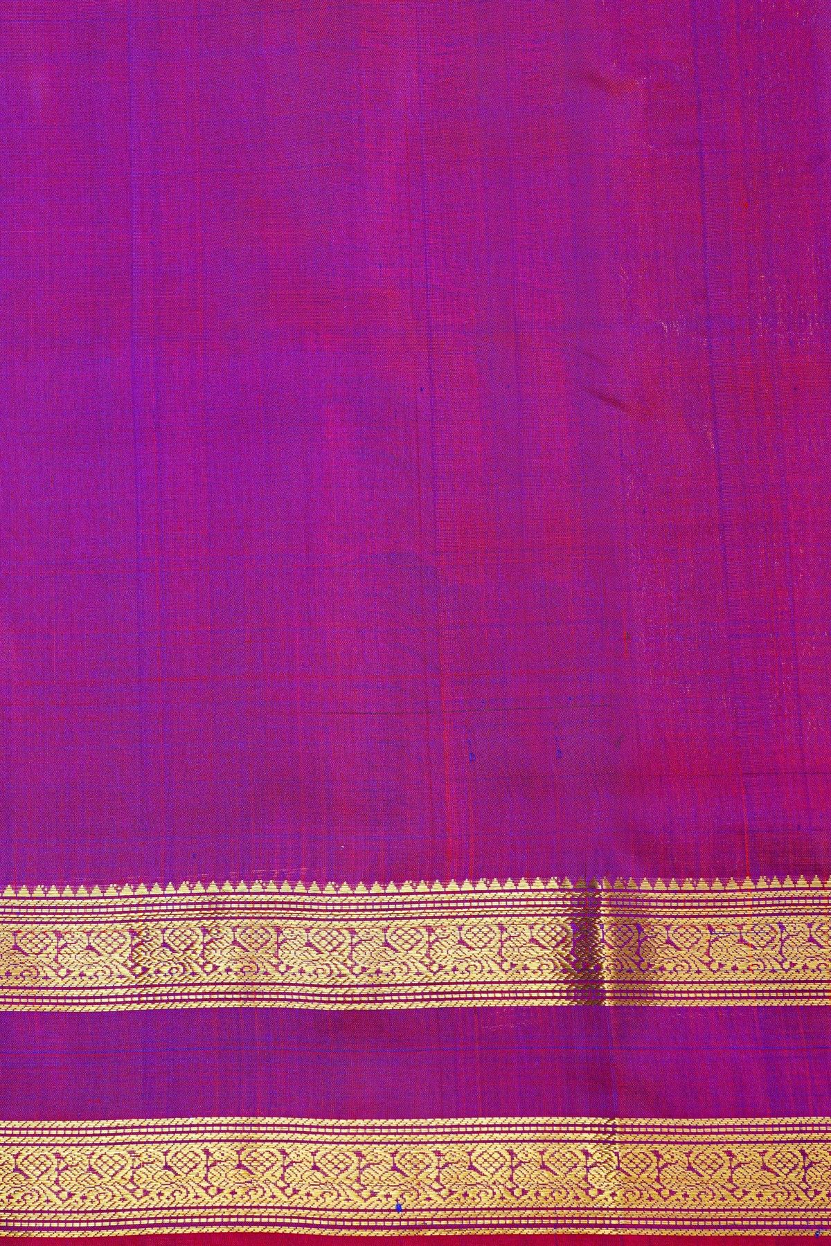 Venkatagiri Silk Peacock Blue Saree With Floral Buttis Body