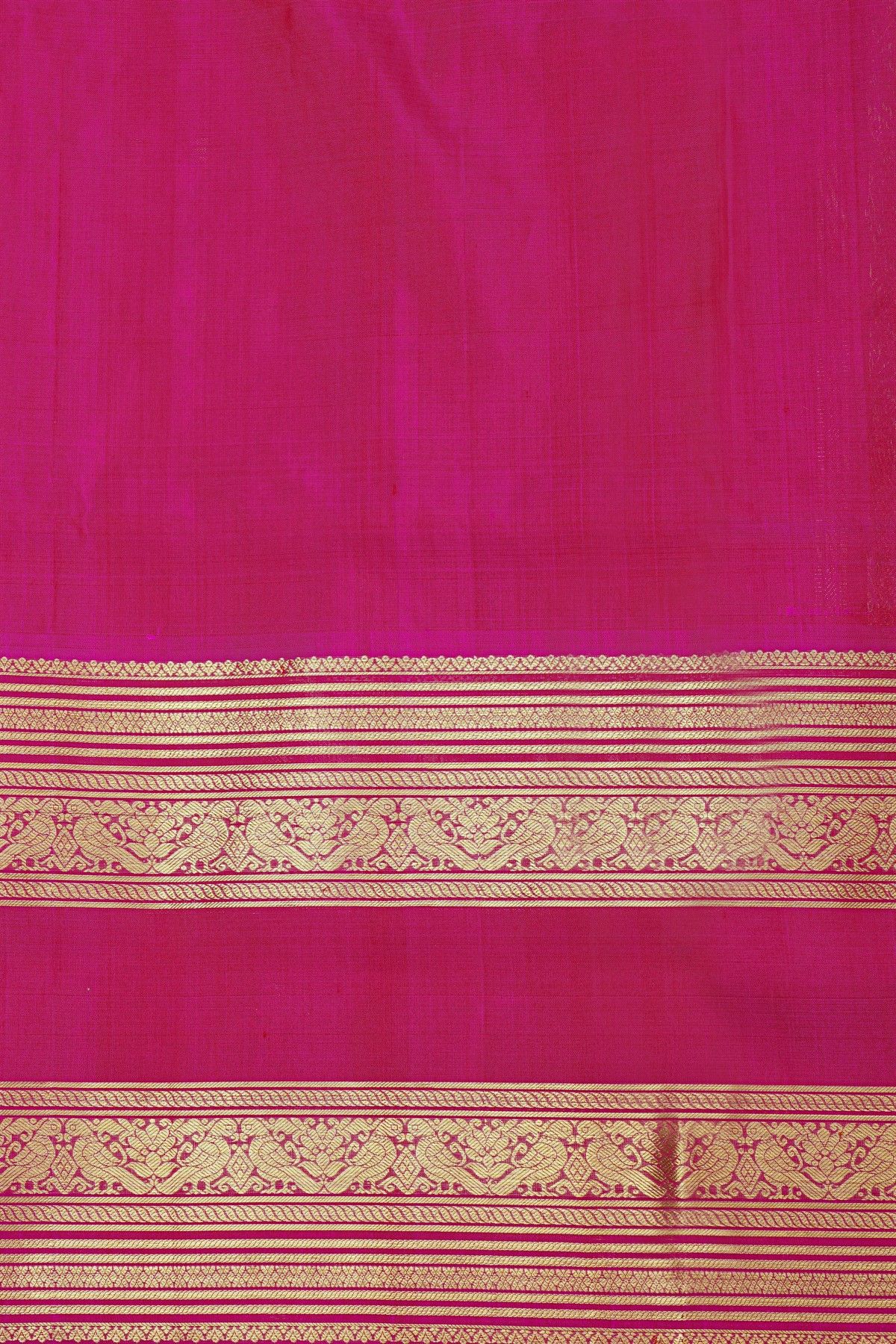 Venkatagiri Silk Red Saree With Florals And Parrots Border