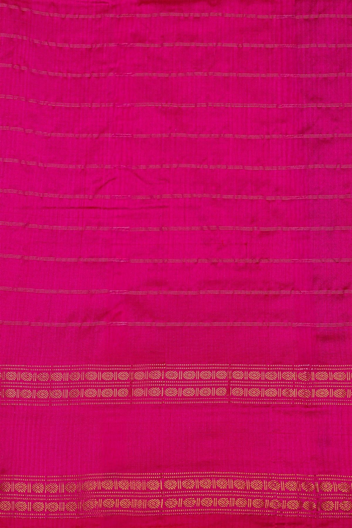 Ikat Silk Royal Blue Saree With Florals And Buttis In Checks Body