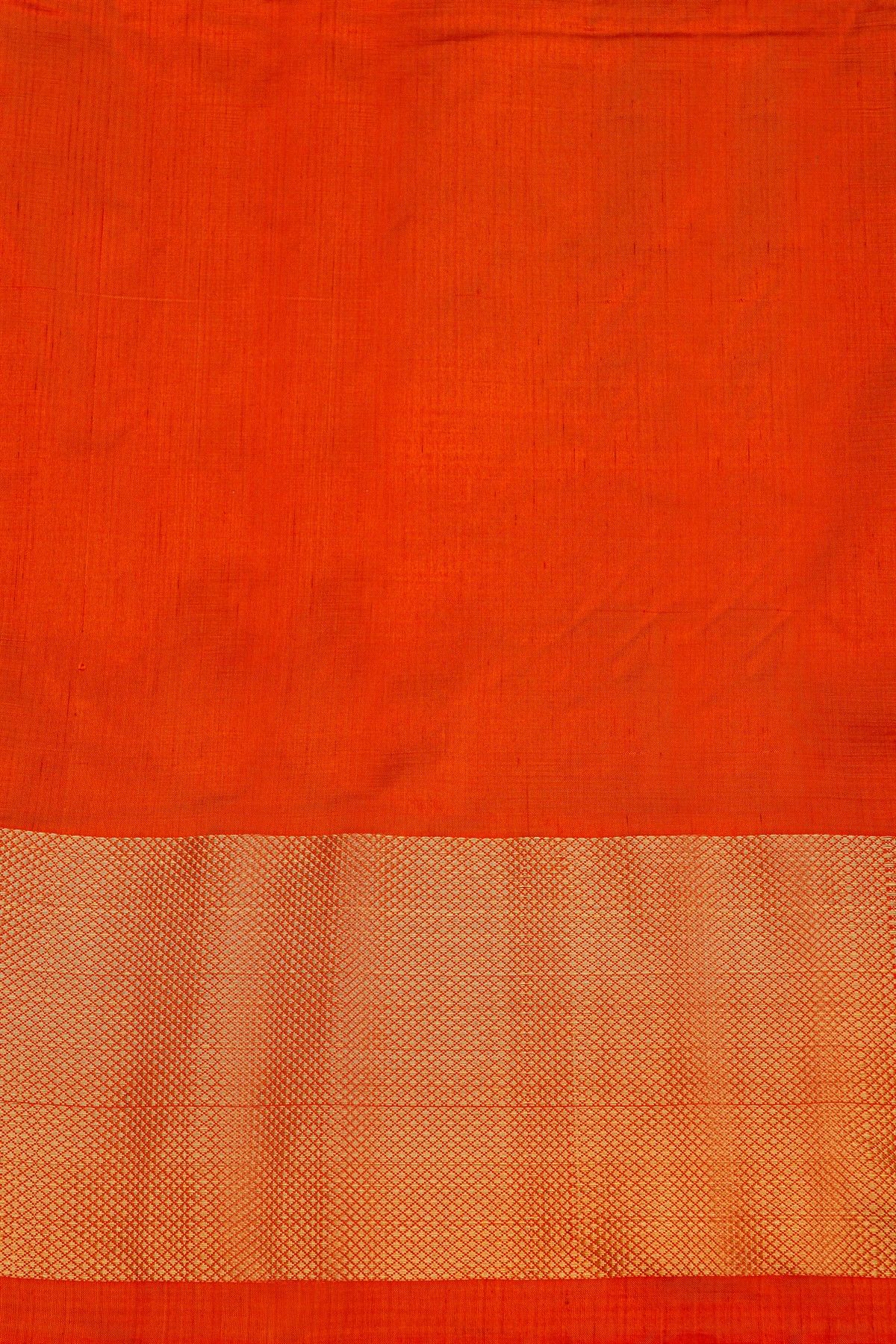 Ikat Silk Dark Violet Saree With Florals And Buttis In Checks Body