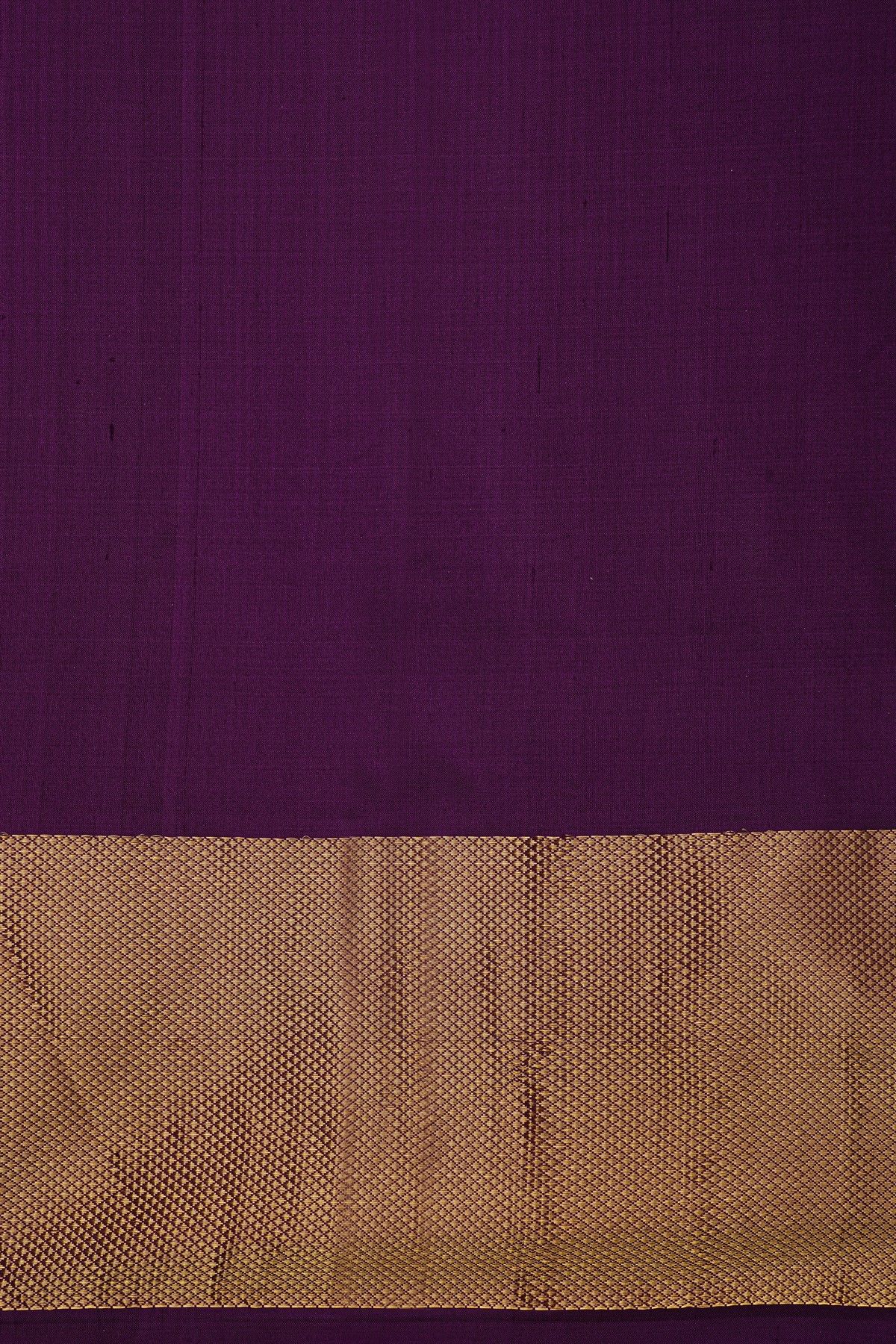 Ikat Silk Navy Blue Saree With Floral And Leaf Pallu