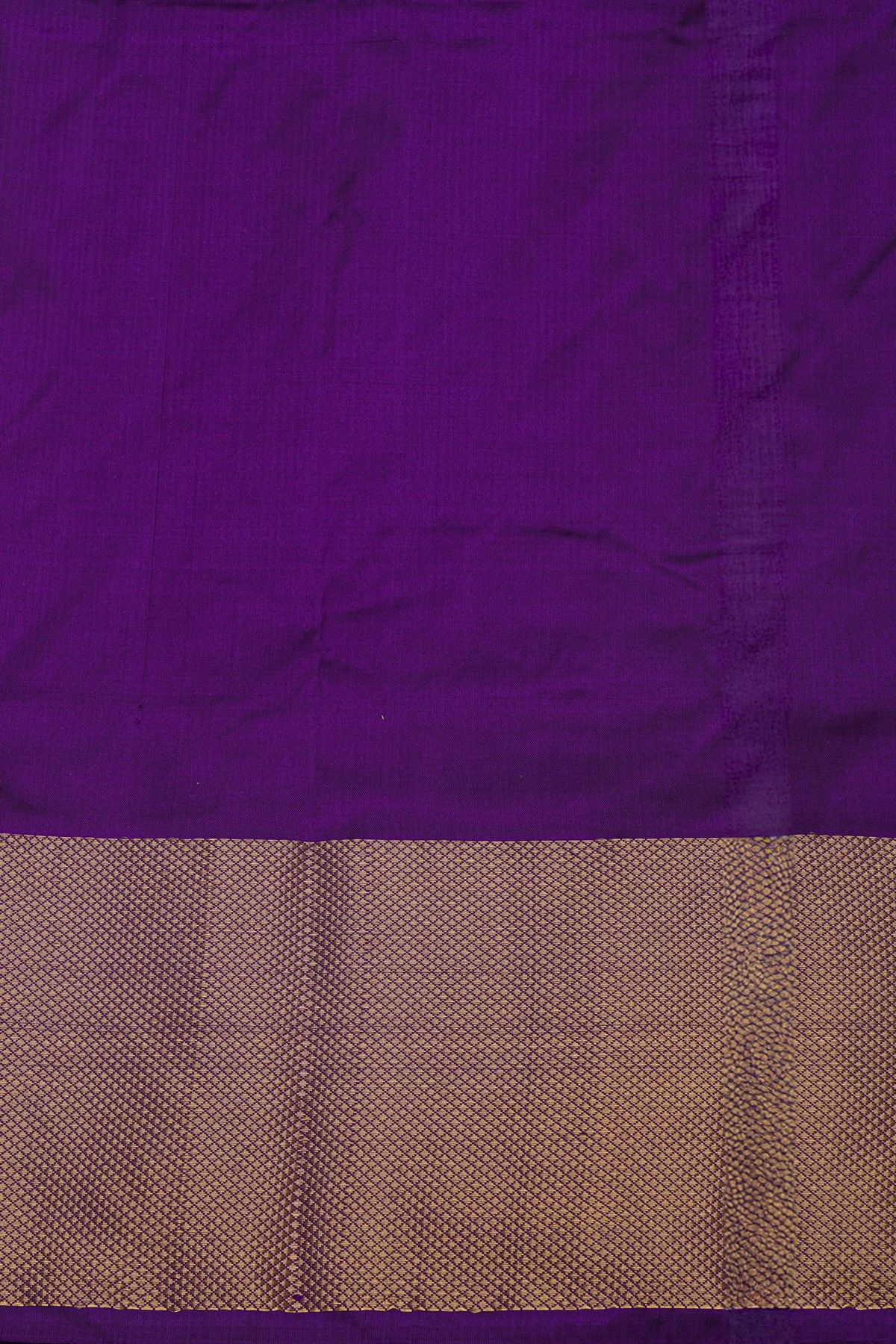 Ikat Silk Purple Saree With Florals And Buttis Body