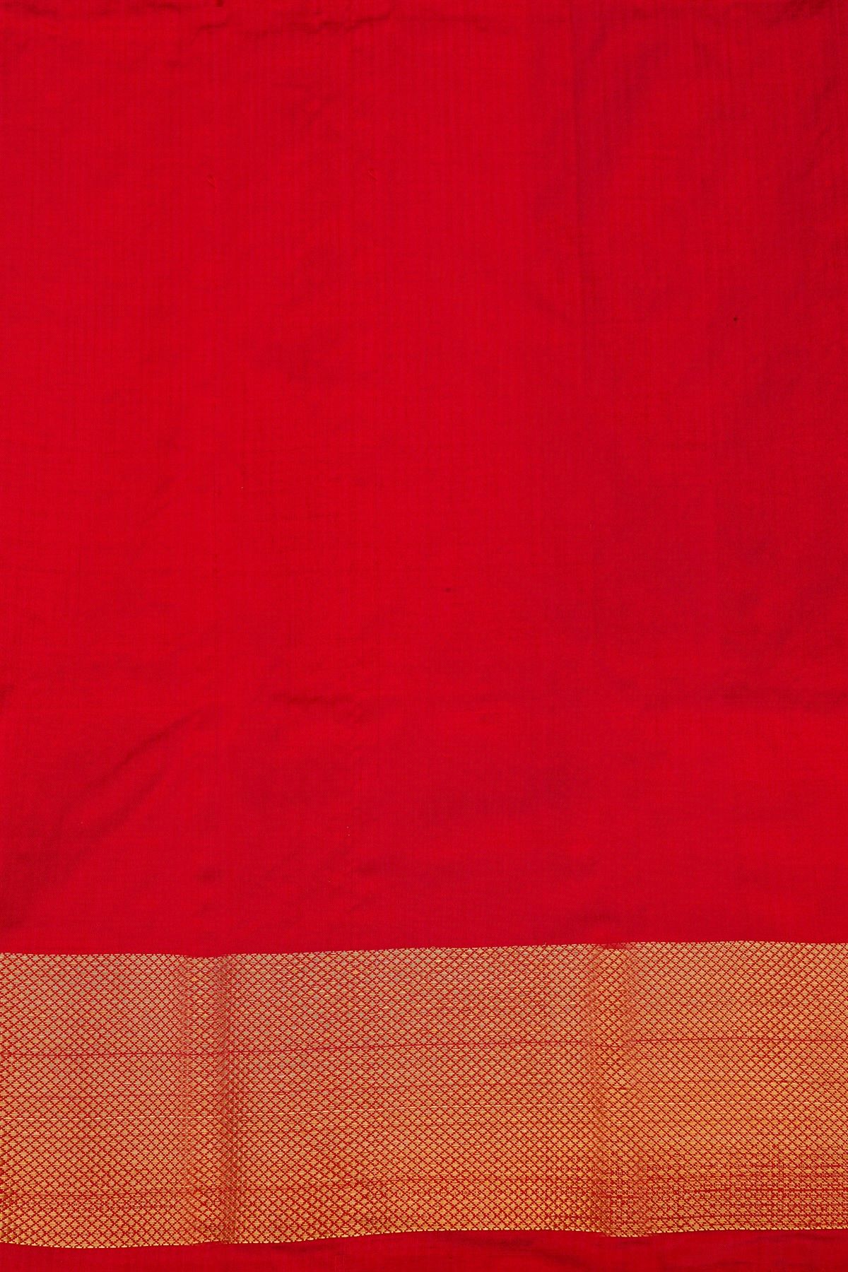 Ikat Silk Royal Blue Saree With Florals And Leaves Jaal Body