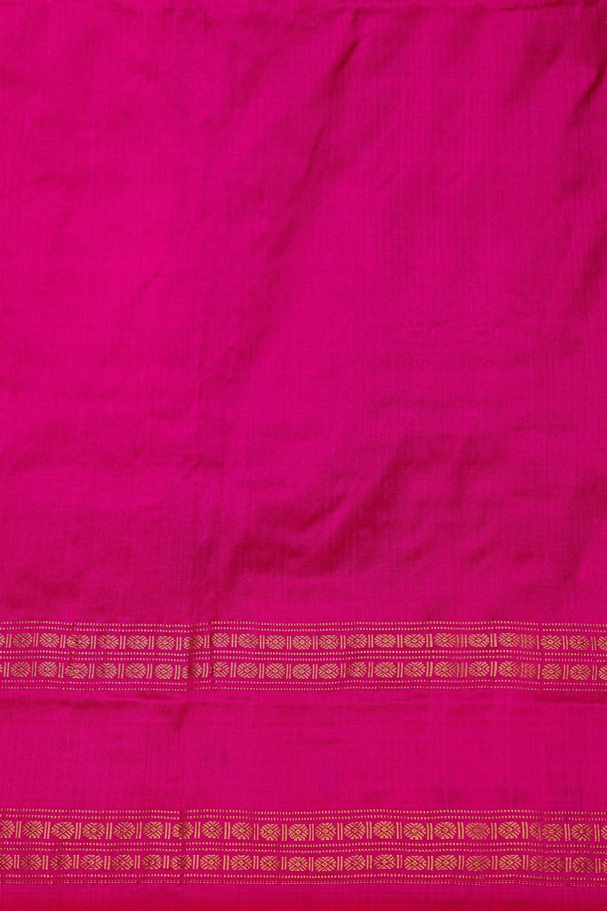 Ikat Silk Lavender Saree With Florals And Buttis Body