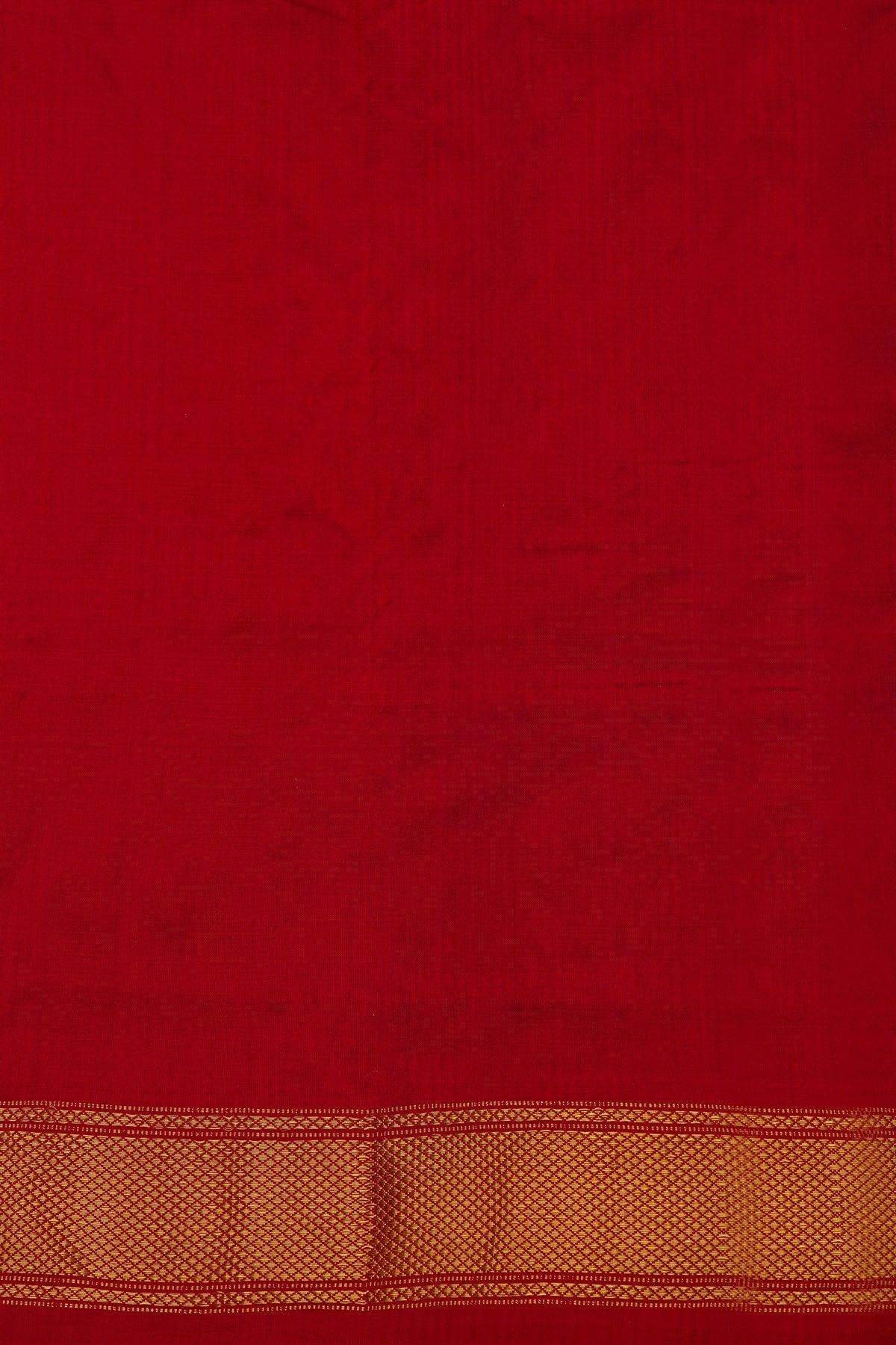 Ikat Silk Maroon Saree With Florals And Leaves Body