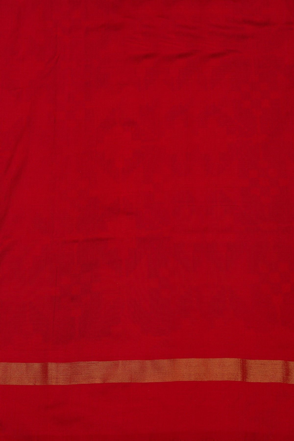 Ikat Silk Multi-Colour Saree With Geometric Diamond Motifs