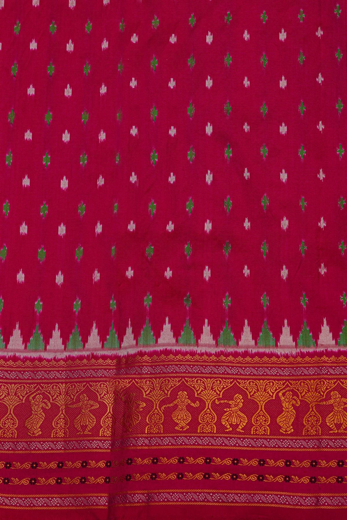 Fusion Silk Off White Saree With Kalamkari Patch Work Body