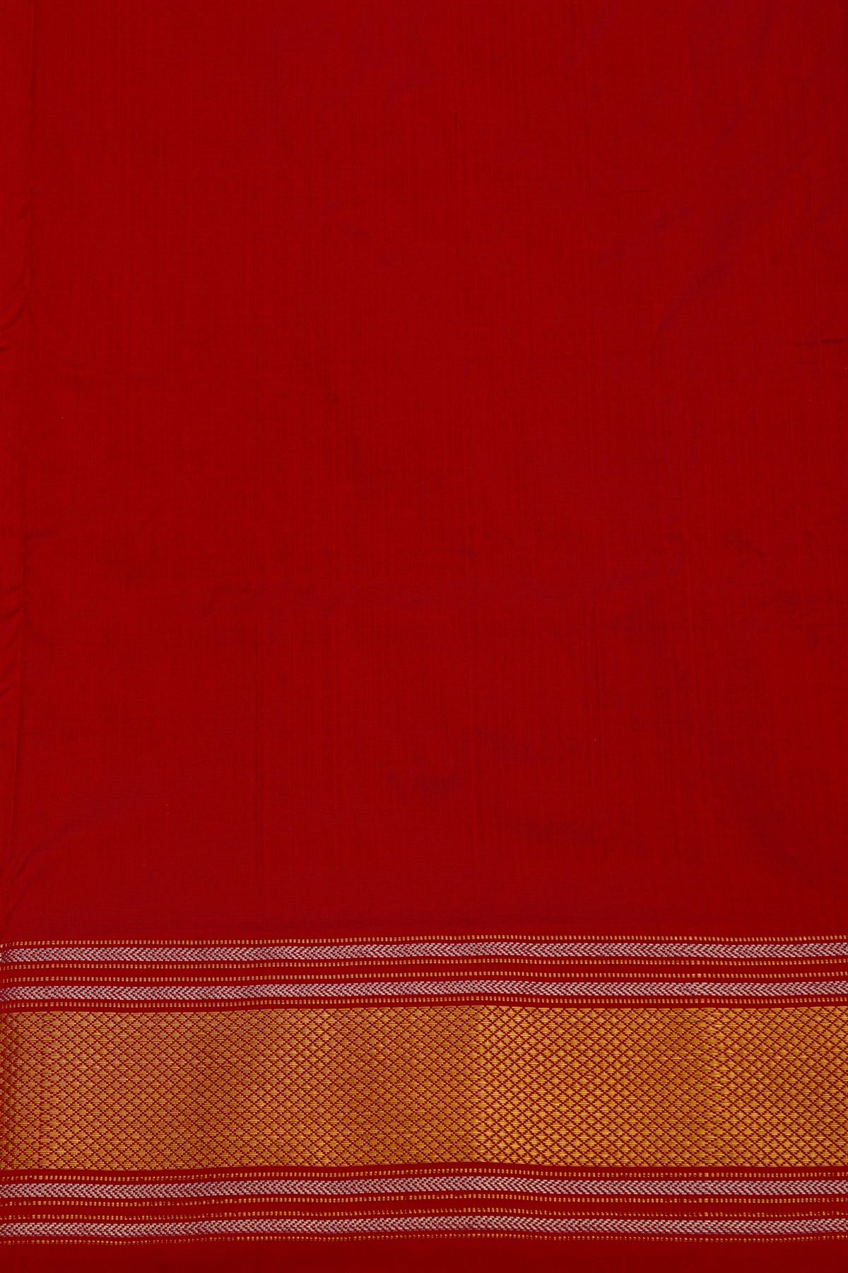 Pochampally Ikat Silk Multi Colour Saree With Geometric Floral Motifs And Zari Border