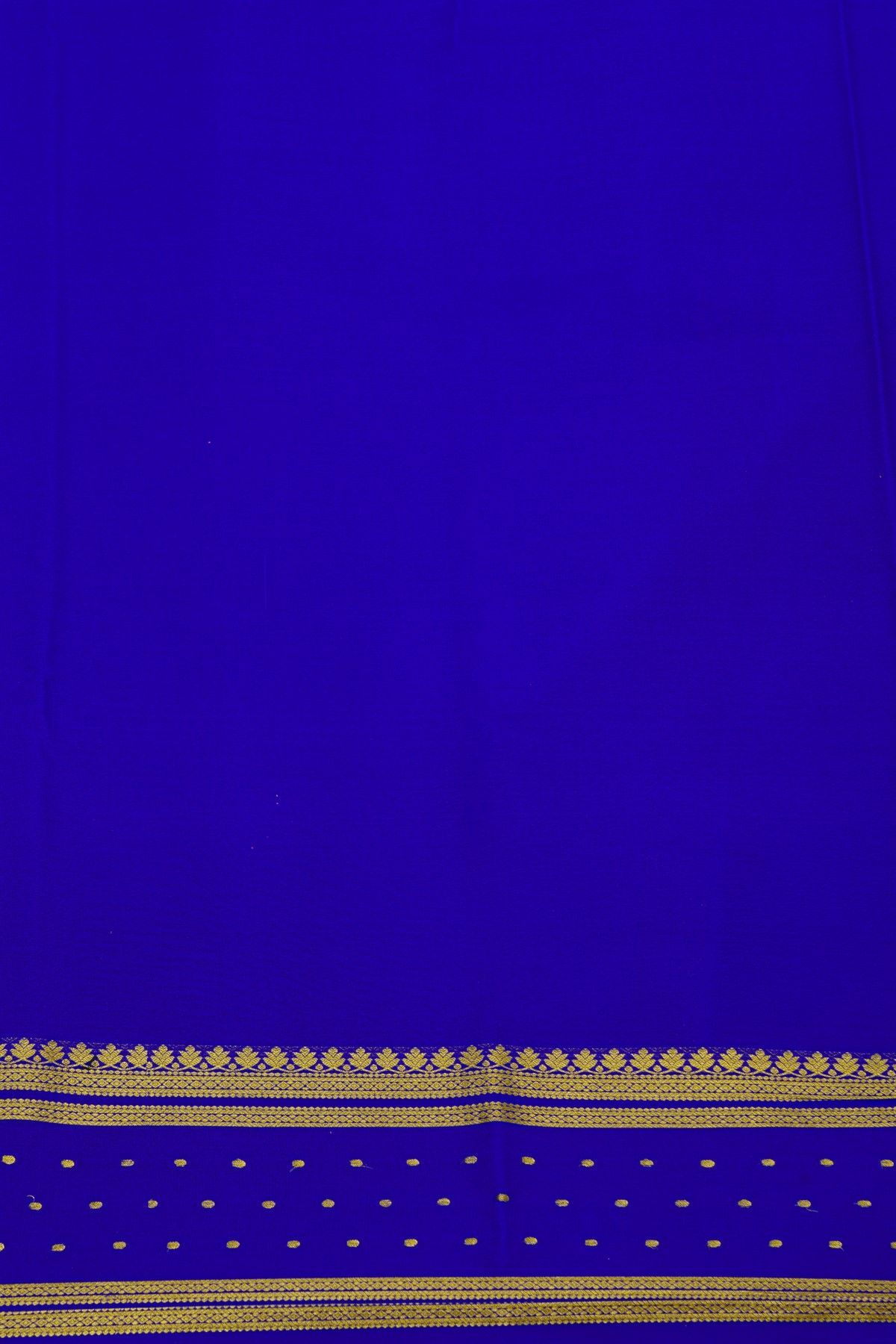 Mysore Silk Mustard Yellow Saree With Buttis Border