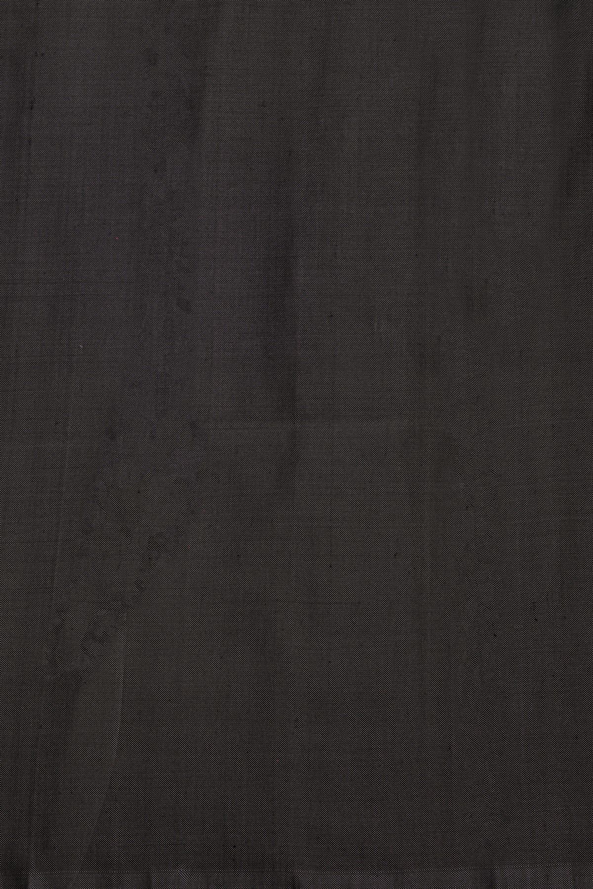Pochampally Ikat Silk Black Saree With Floral And Leaf Ikat Design Body