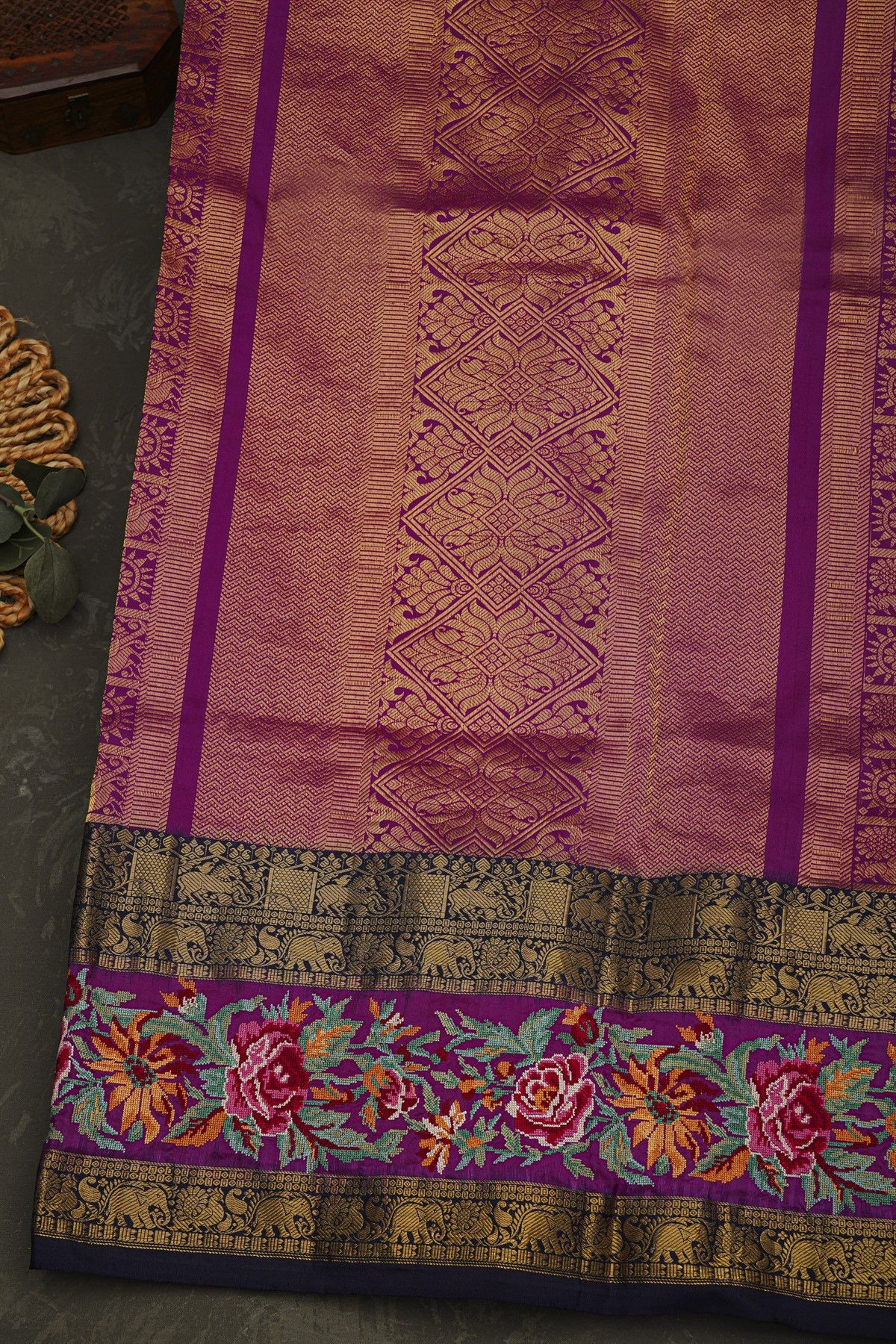 Fusion Silk Off White Saree With Pochampally Weave Body