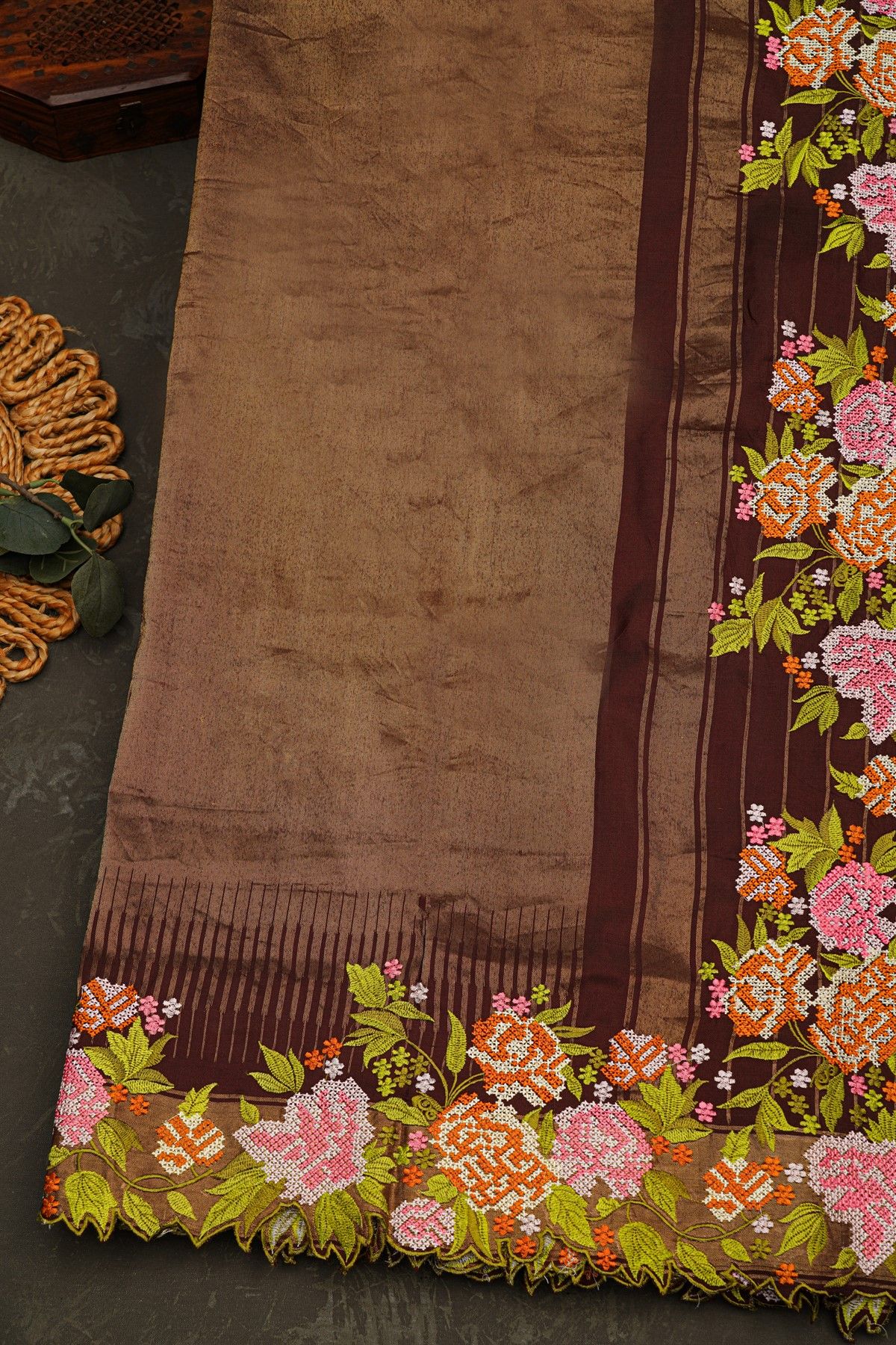 Fusion Ikat Silk Multi-Colour Saree With Pochampally Weave Body