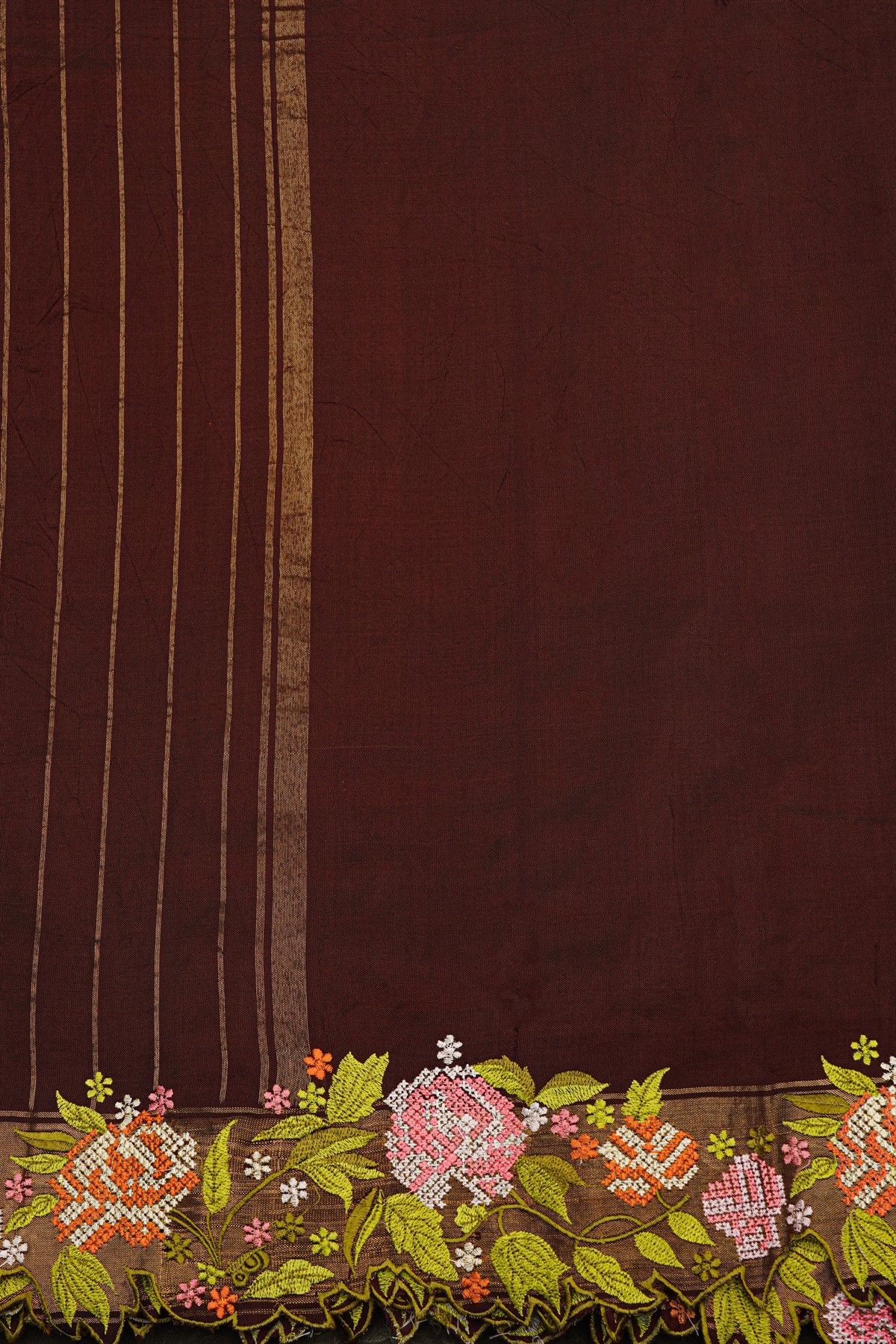 Fusion Ikat Silk Multi-Colour Saree With Pochampally Weave Body