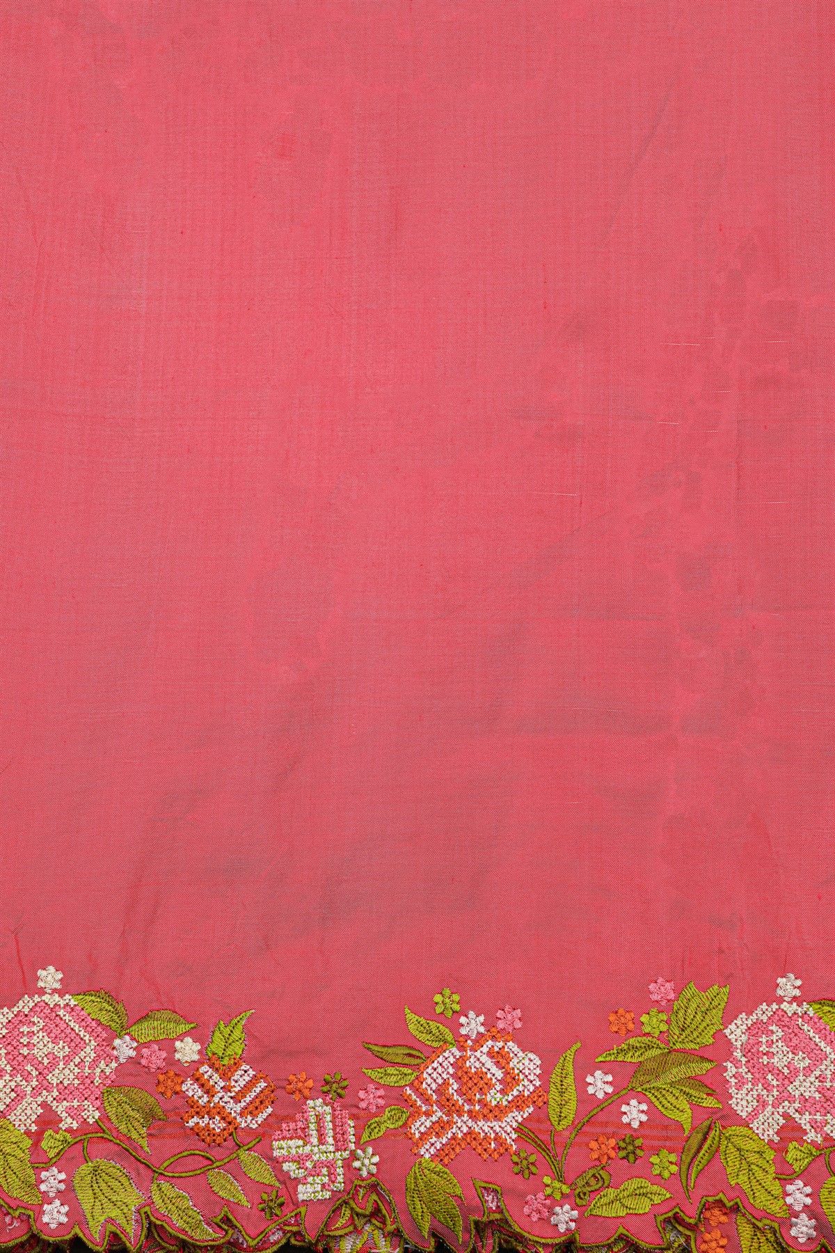 Fusion Ikat Silk Dual Colour Saree With Pochampally Weave Body