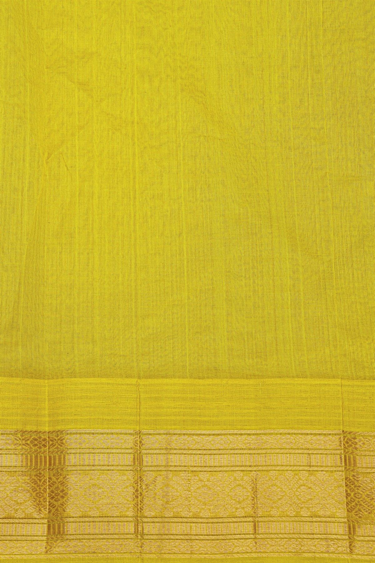 Kuppadam Sico Royal Blue Saree With Florals And Buttis Body