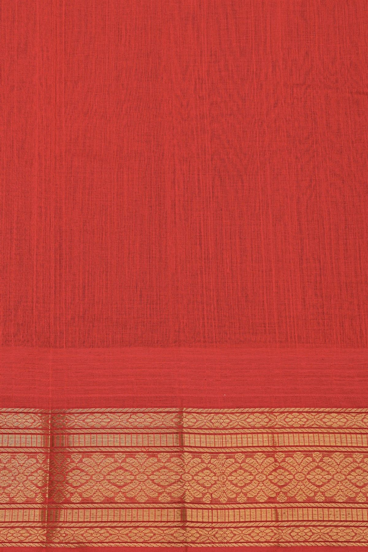 Kuppadam Sico Violet Saree With Florals And Leaves Border