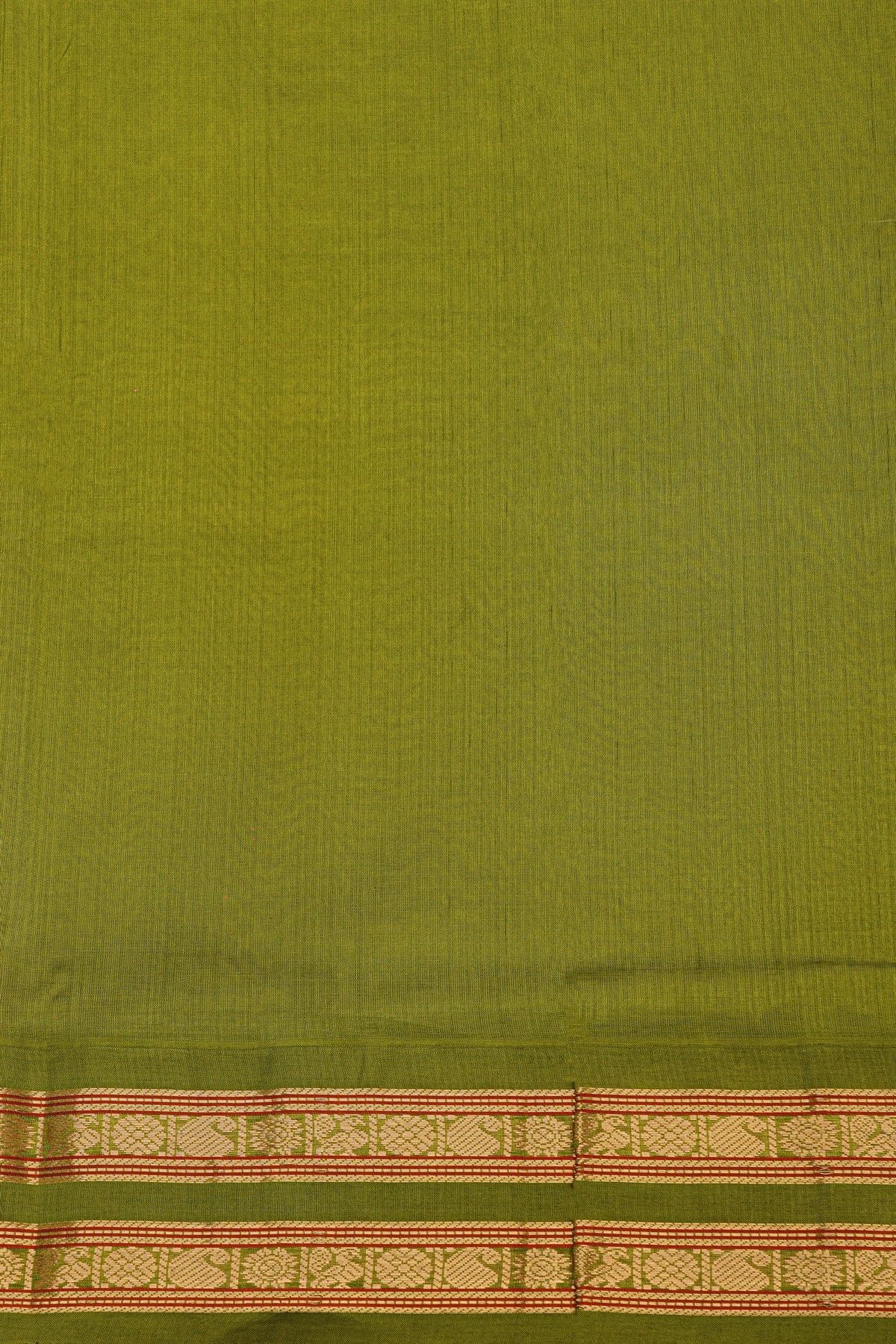Kuppadam Sico Mauve Saree With Florals And Paisley In Box Border
