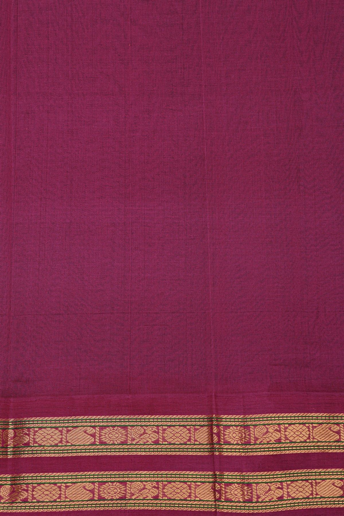 Kuppadam Sico Navy Blue Saree With Florals And Buttis Body