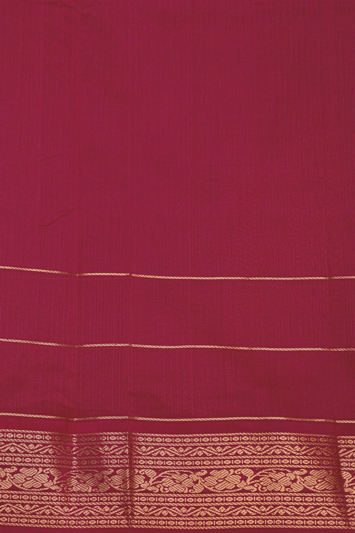Kuppadam Sico Lavender Saree With Florals And Peacock Buttis In Checks Body