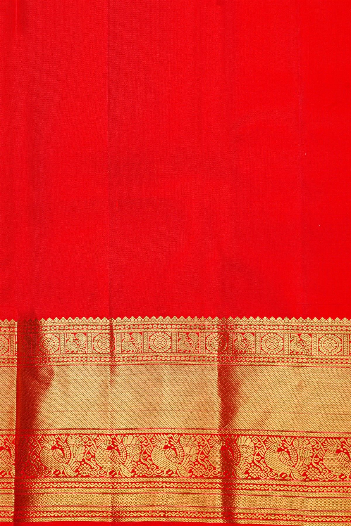 Kancheepuram Silk Sky Blue Saree With Rudraksha Buttis Body And Traditional Border