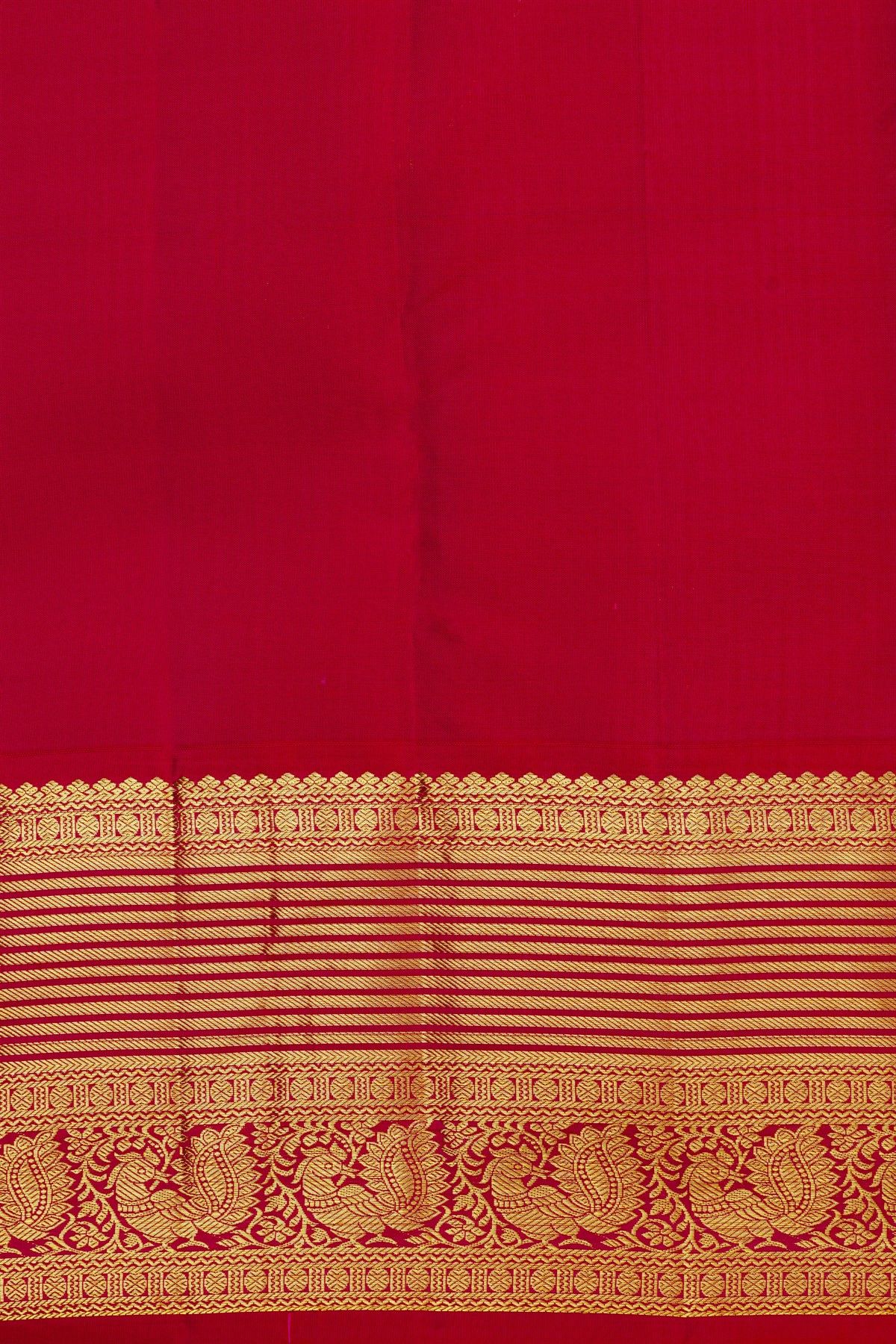 Kancheepuram Silk Lime Green Saree With Kuttu Border