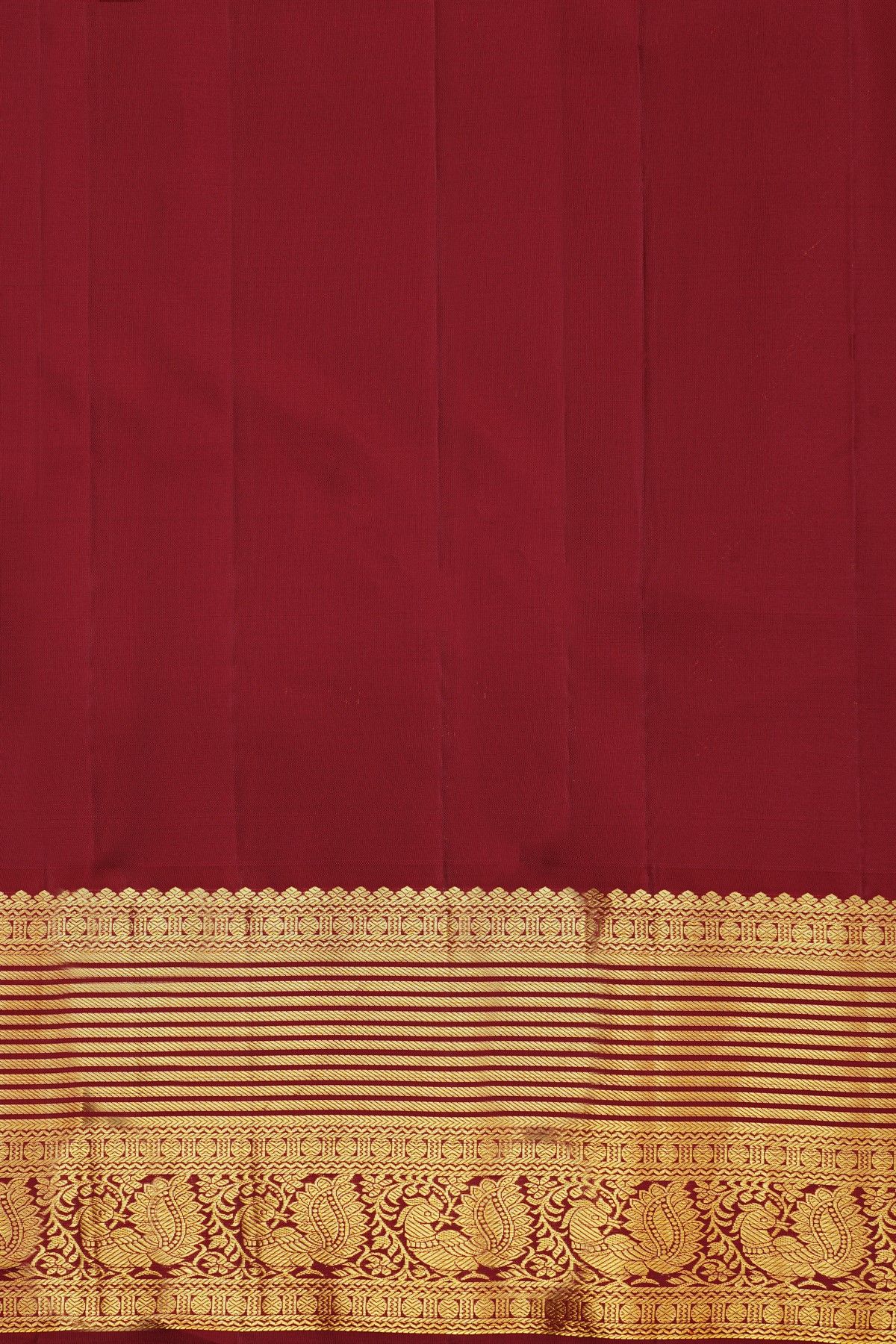 Kancheepuram Silk Onion Pink Saree With Kuttu Border