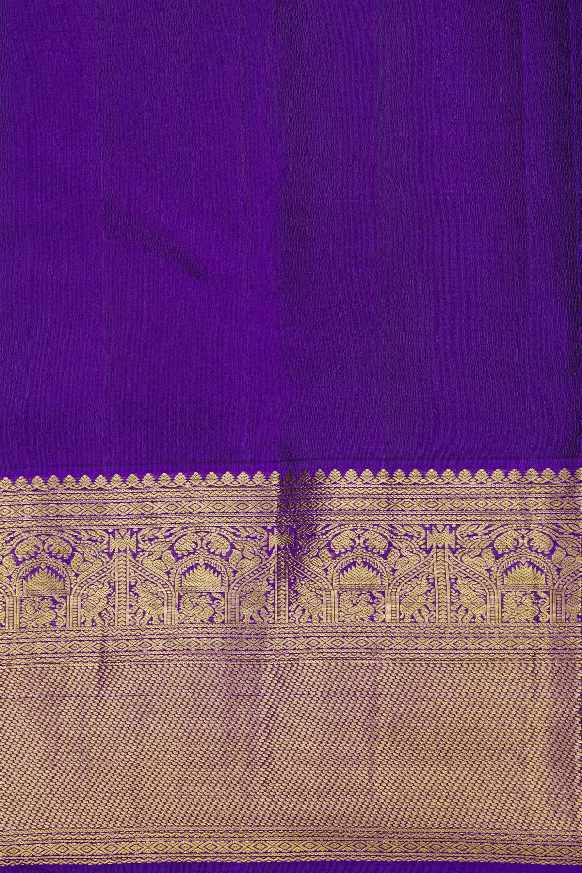 Kancheepuram Silk Mint Green Saree With Kuttu Border