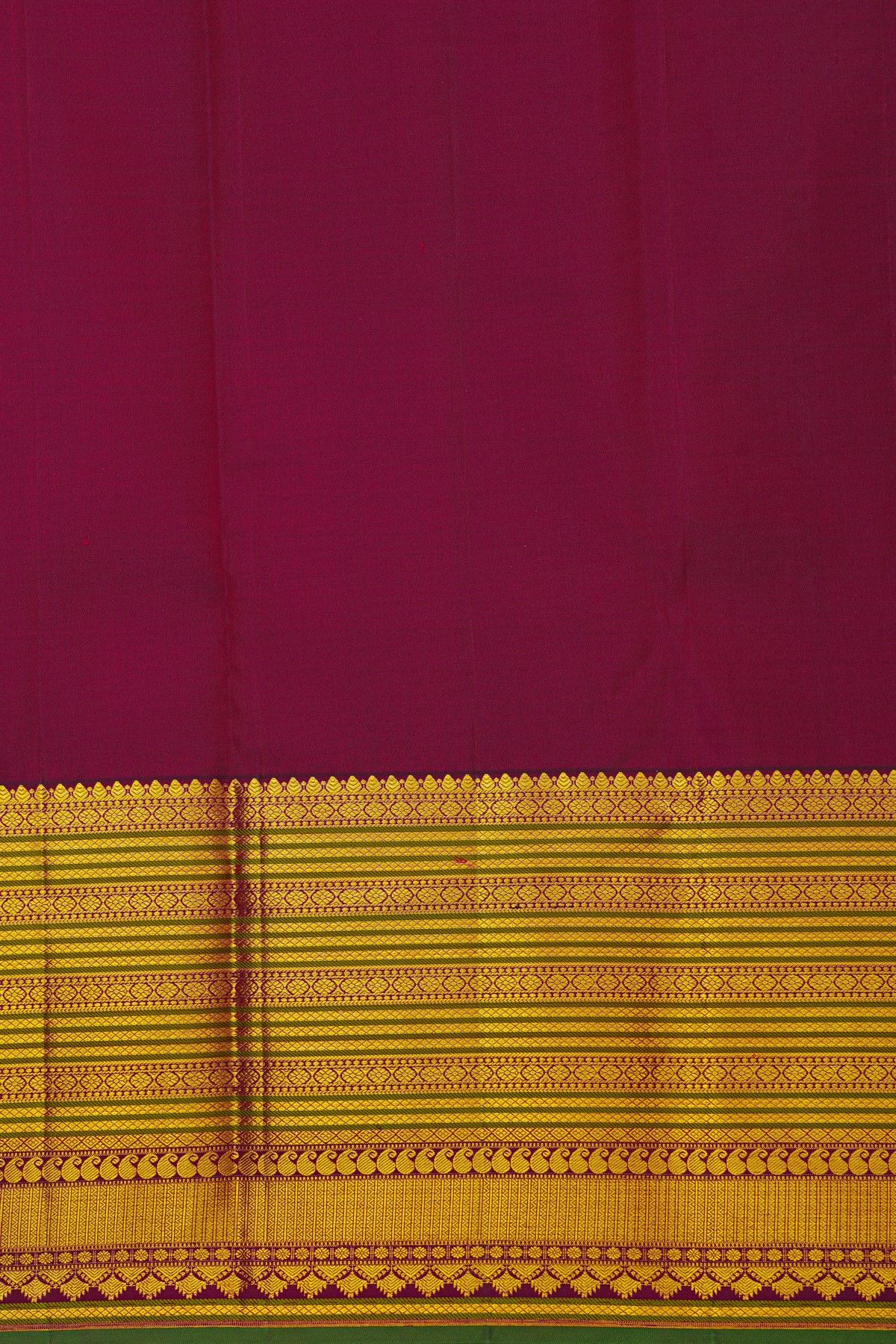 Kancheepuram Silk Pink Saree With Floral Buttis In Zari Checks Body