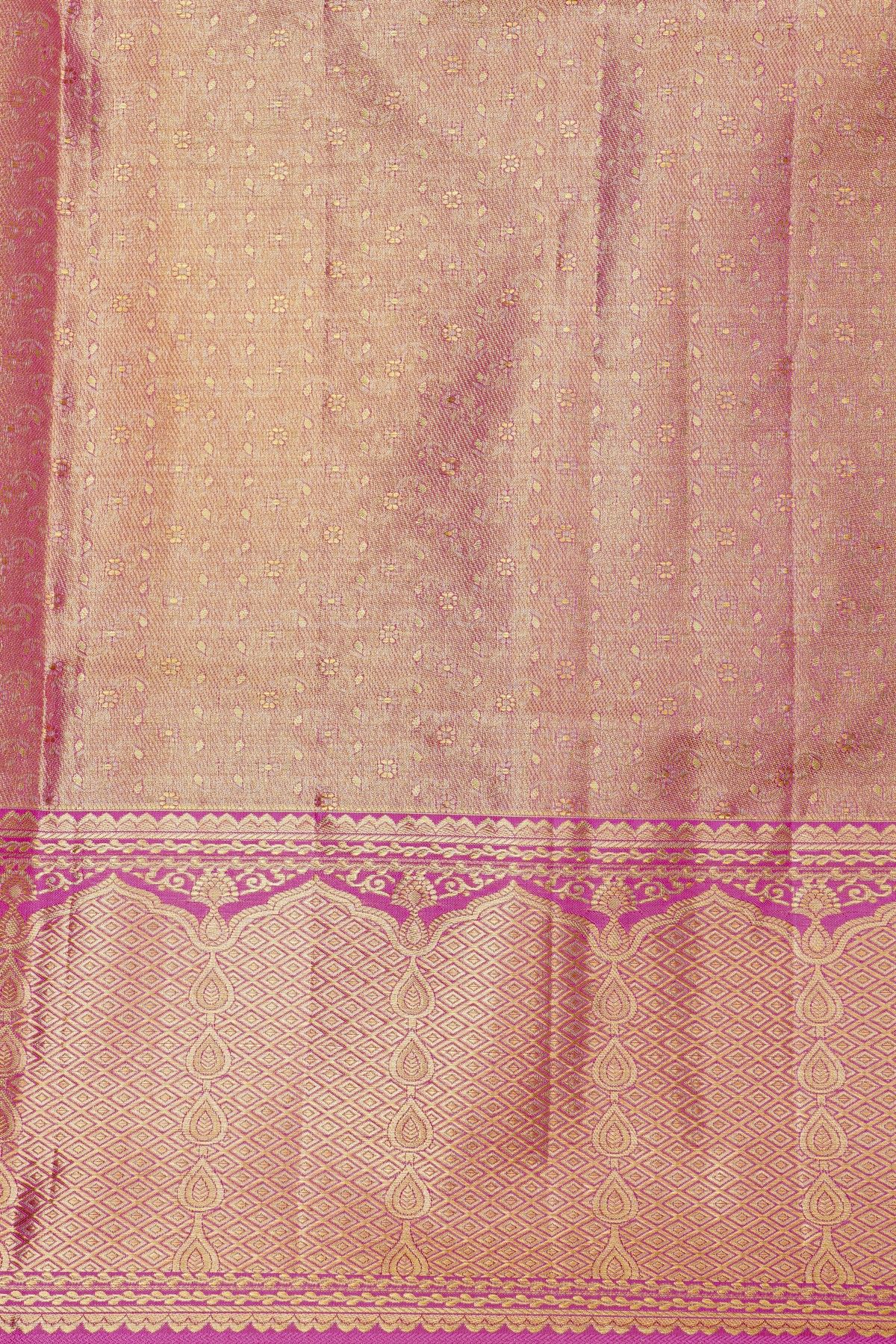 Kancheepuram Silk Multi Colour Saree With Rangkat Style Body