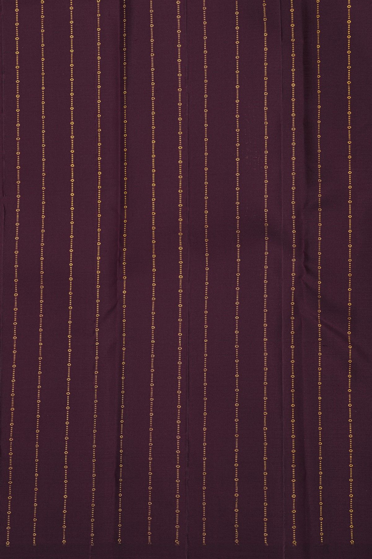 Kancheepuram Silk Wine Saree With Florals Leaves And Women Motifs Border