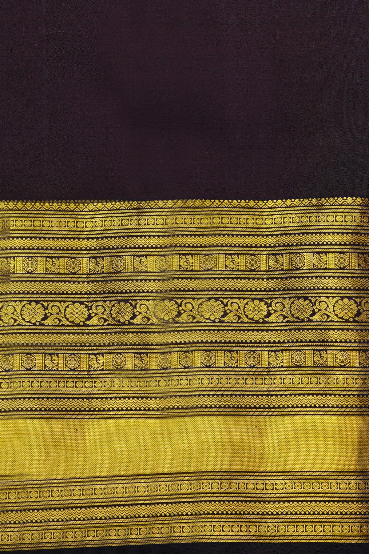 Kancheepuram Silk Bottle Green Saree With Florals And Paisley In Meena Buttis Body