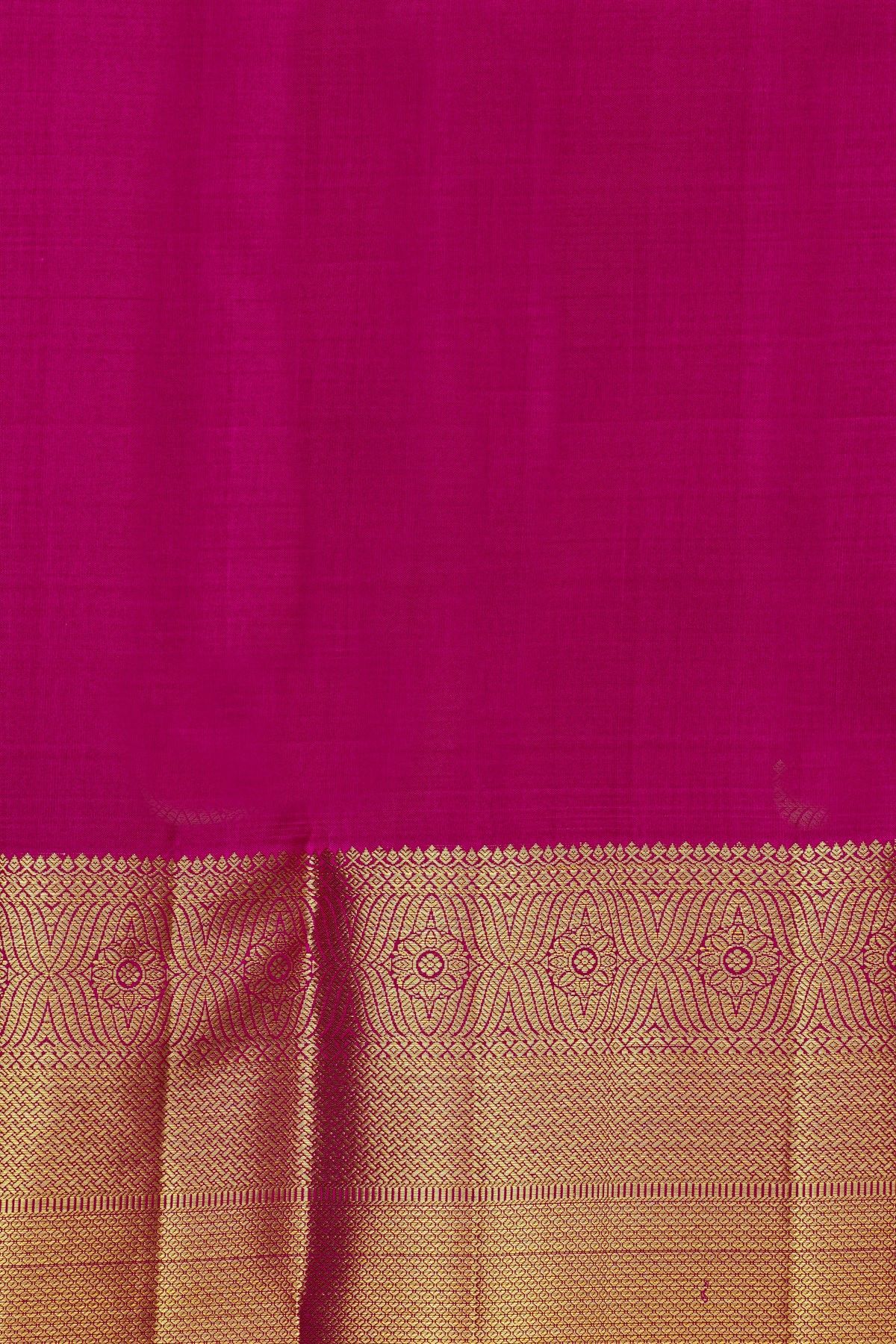Kancheepuram Silk Red Saree With Florals And Zari Work Long Self Border