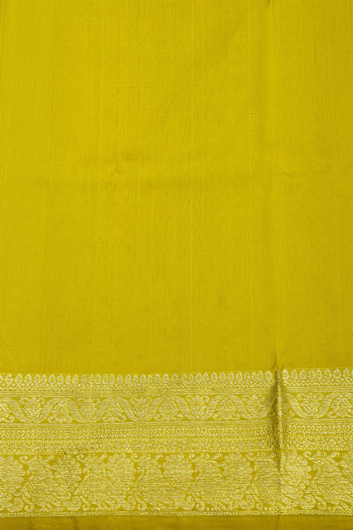 Venkatagiri Silk Pista Green Saree With Florals And Buttis Body
