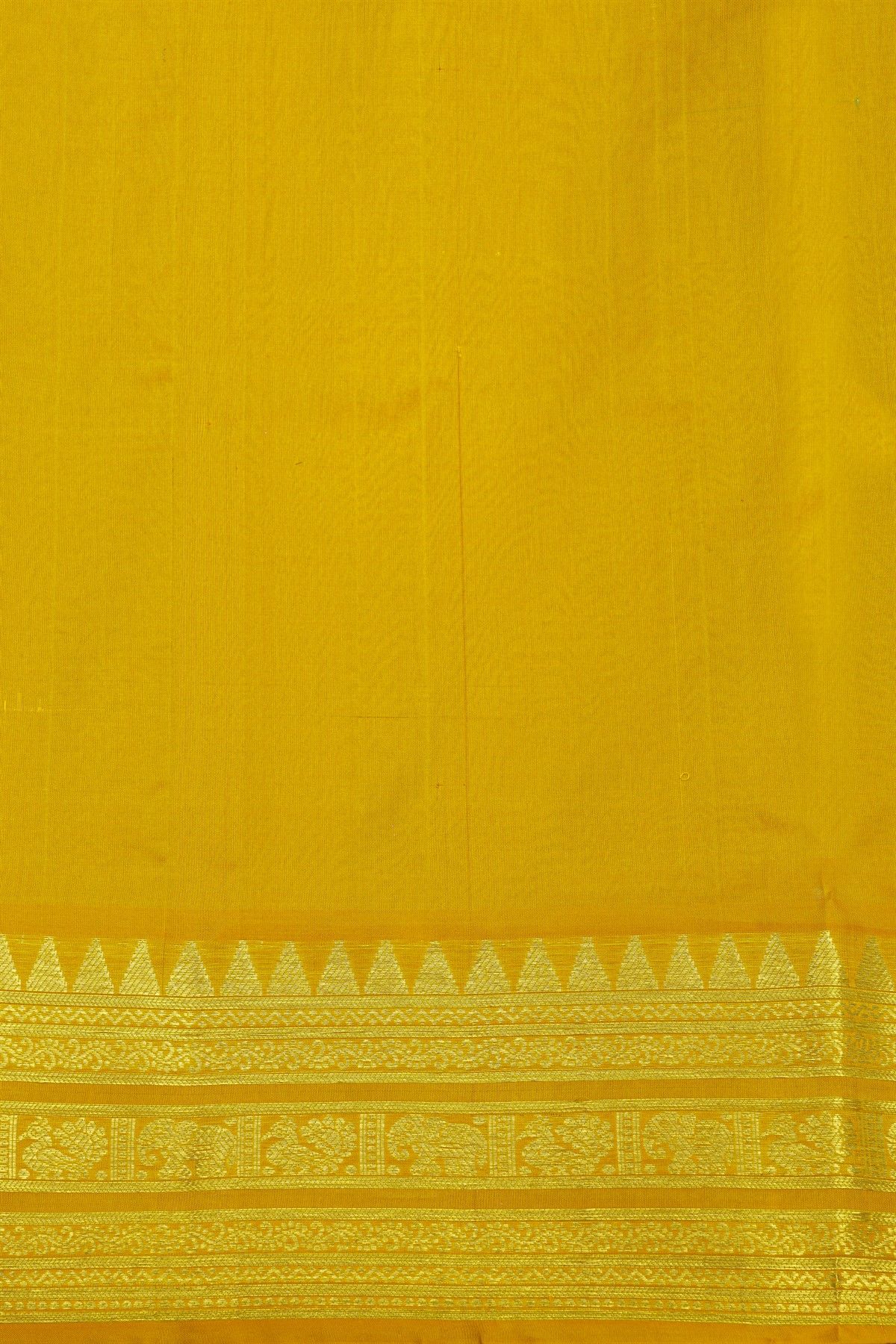 Venkatagiri Silk Pista Green Saree With Elephant And Peacock Box Motif Border