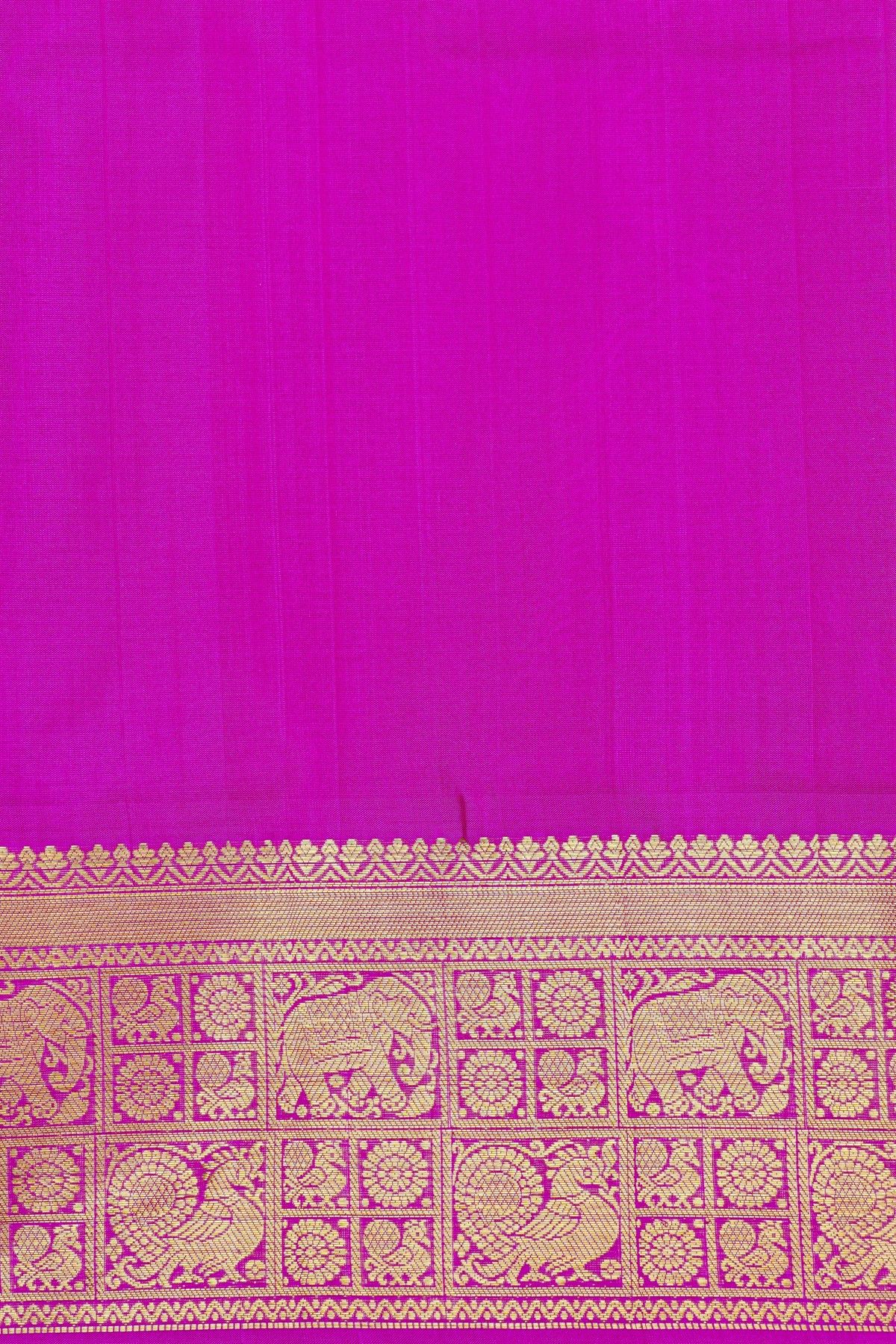 Venkatagiri Silk Red Saree With Florals And Buttis