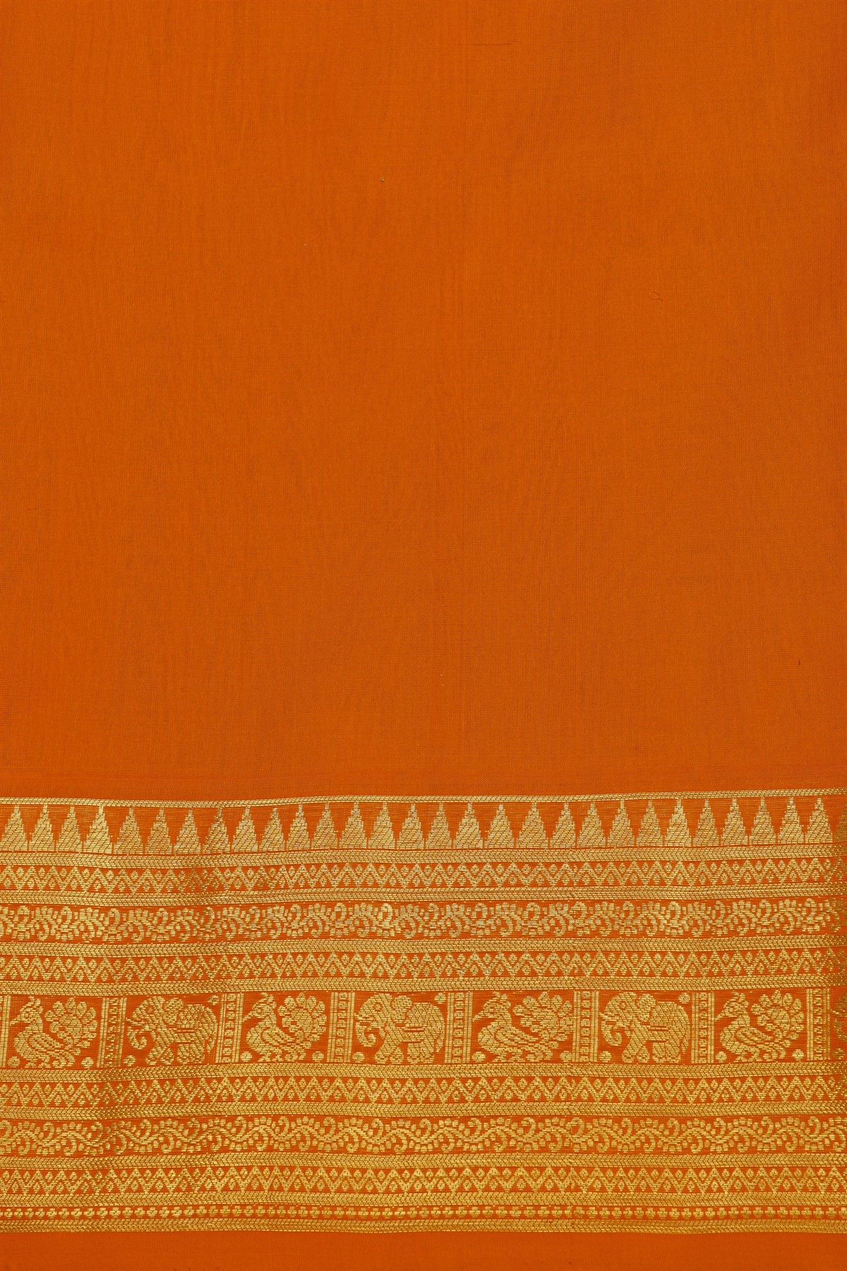 Venkatagiri Silk Brick Brown Saree With Florals And Buttis Body