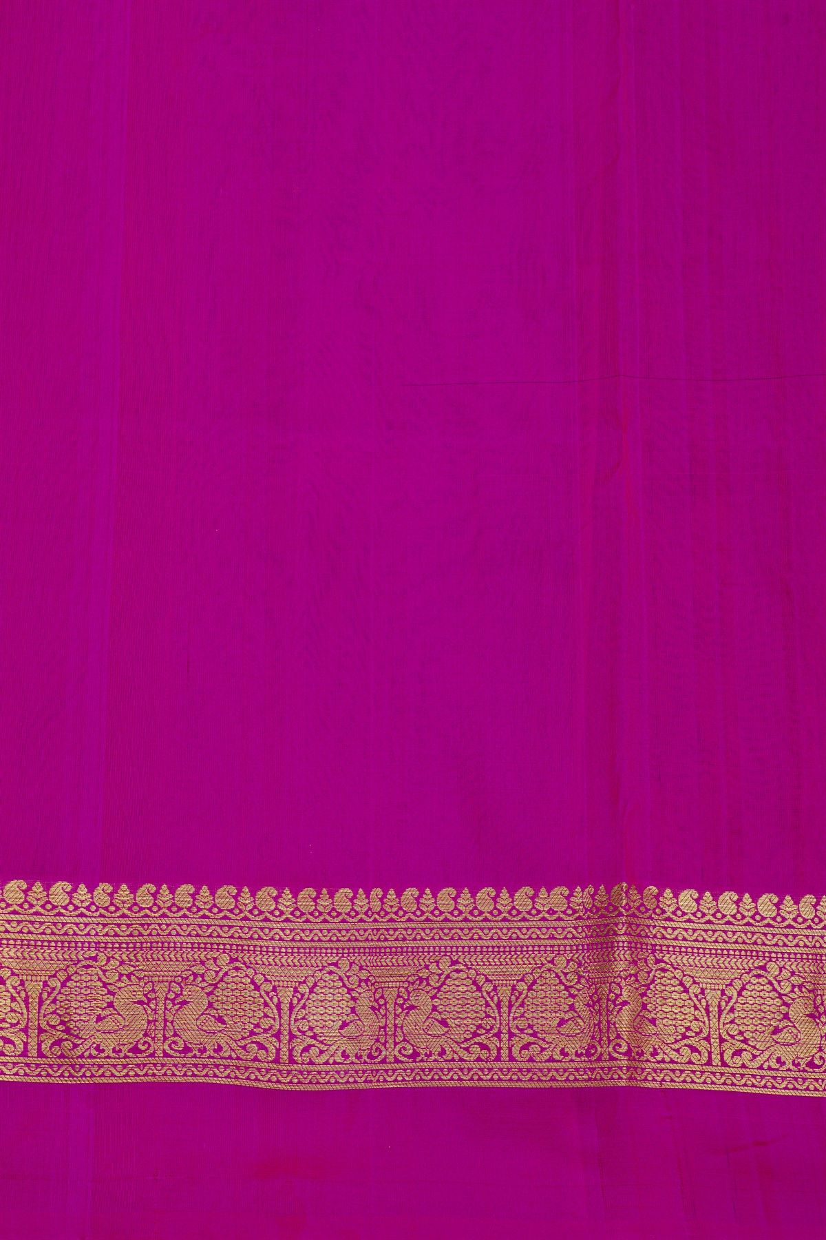 Venkatagiri Silk Purple Saree With Floral And Peacock Buttis In Thread Work Body