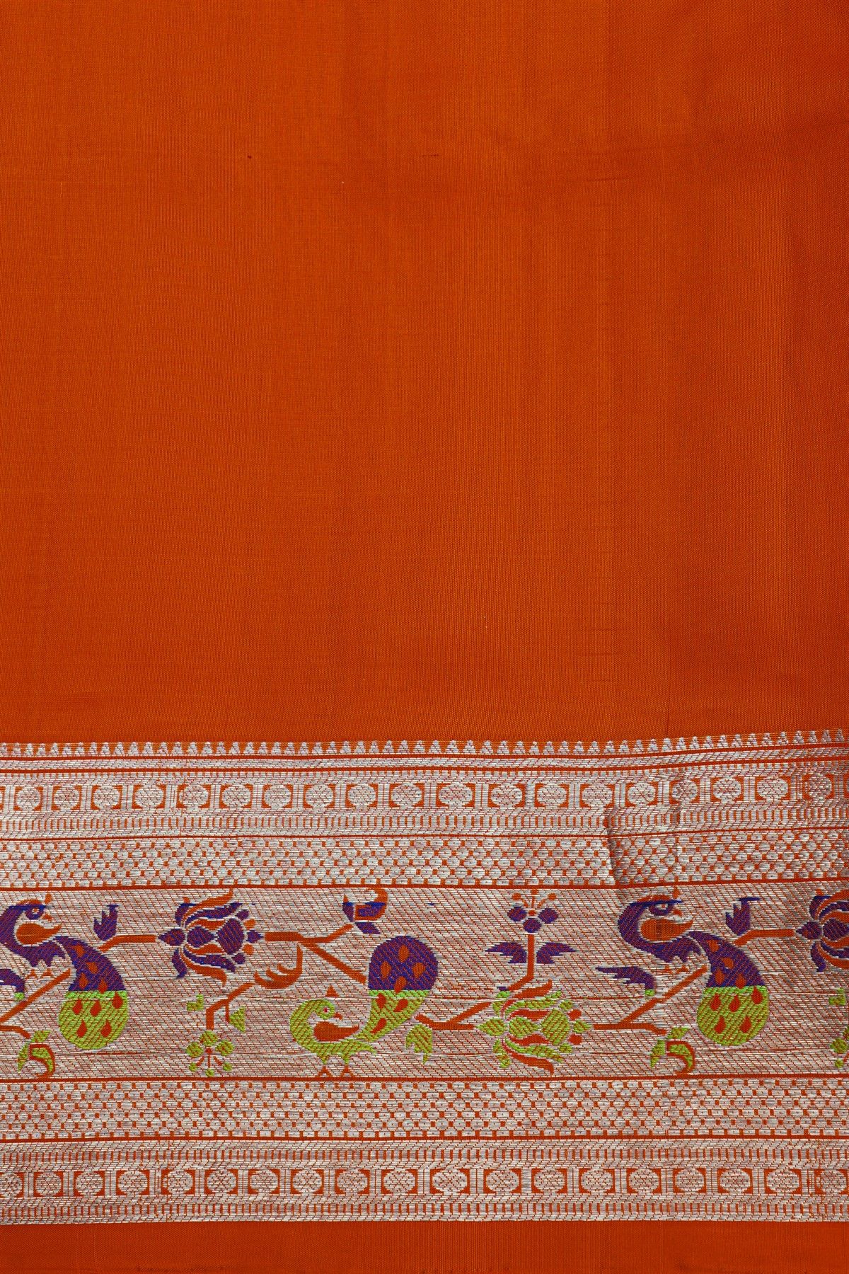 Venkatagiri Silk Maroon Saree With Zari Checks And Floral Buttis Body