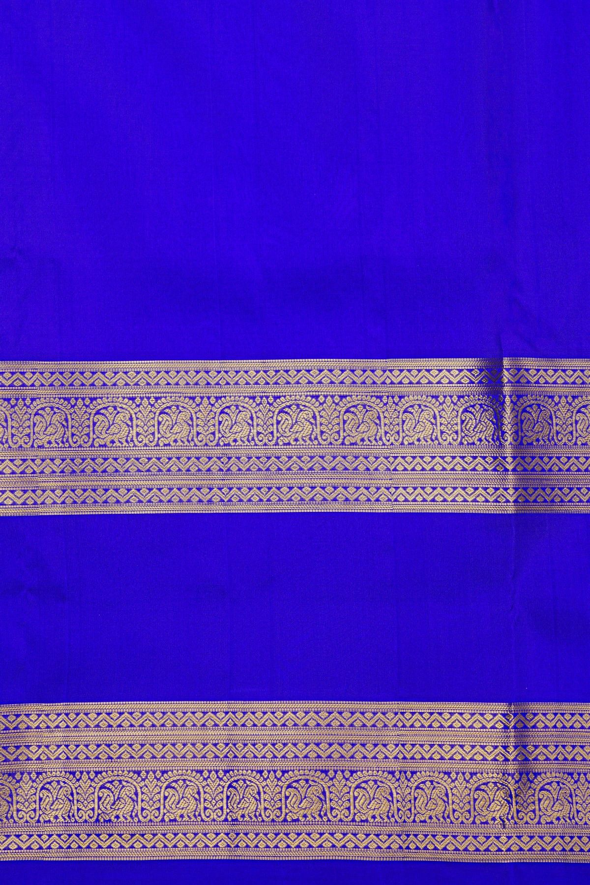 Venkatagiri Silk Royal Blue Saree With Kaddi Body